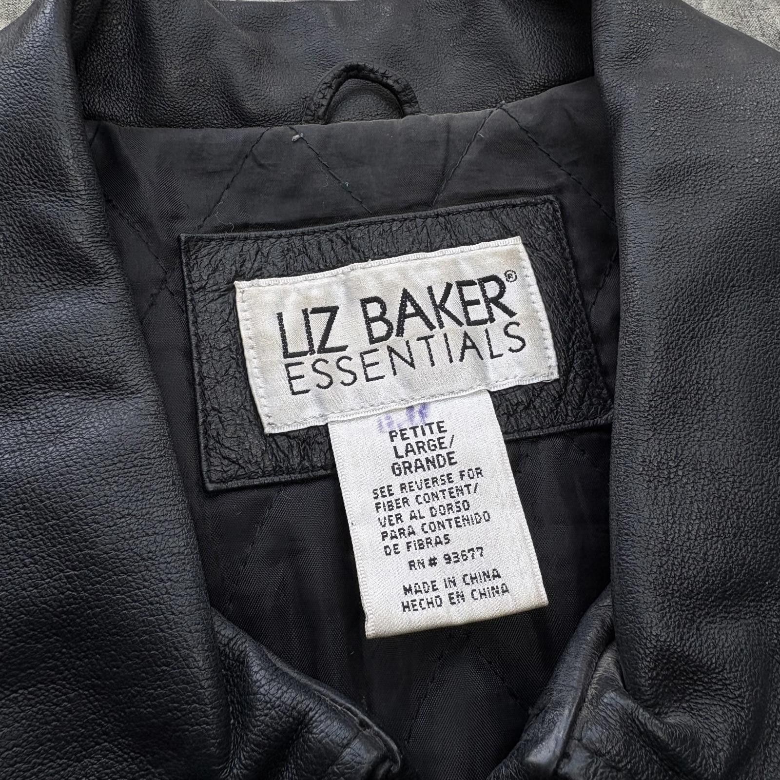 Vintage Vintage 90s Black Leather Grunge Skate Flight Bomber Jacket Size L / US 10 / IT 46 - 4 Thumbnail
