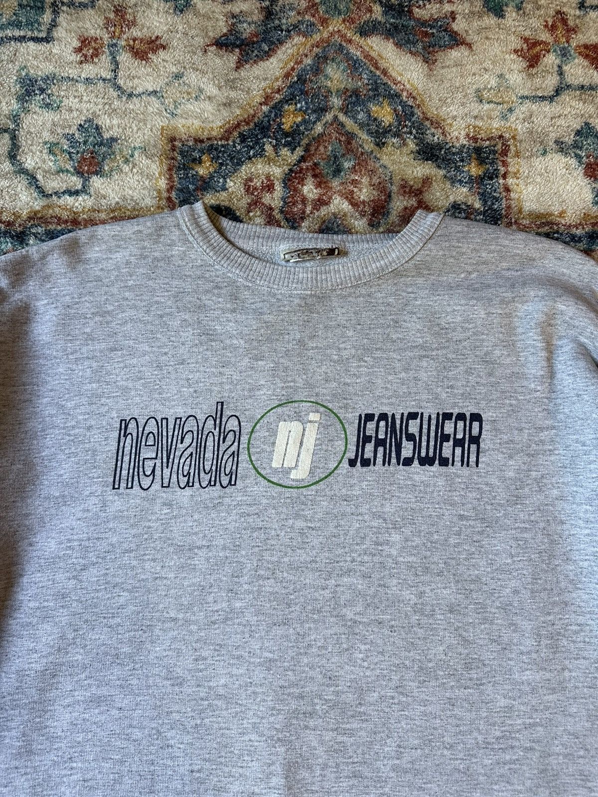 Vintage Vintage Nevada Jeanswear Spellout Crewneck Large Size US L / EU 52-54 / 3 - 4 Thumbnail