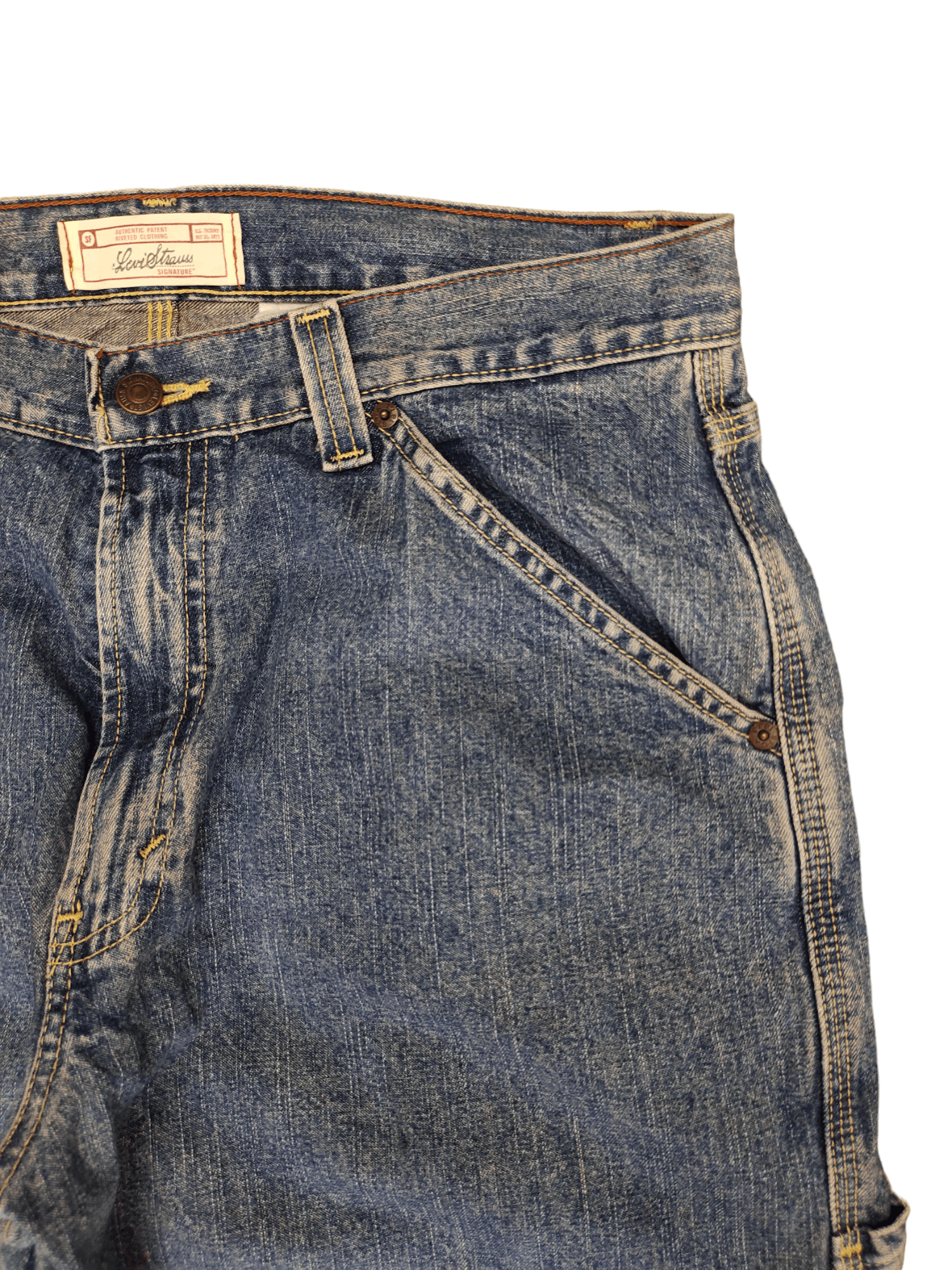 Levi's Vintage Clothing Vintage Y2k Levis Signature Carpenter Baggy Denim Pants Size US 33 - 12 Thumbnail