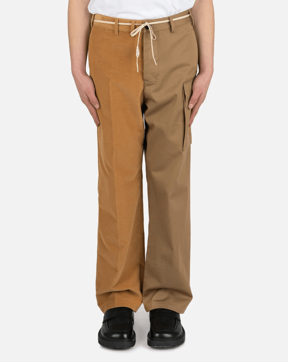 Marni Marni Two-Tone Panel Pants – Brown/Tan, Size 50 – Brand New Size US 34 / EU 50 - 8 Thumbnail