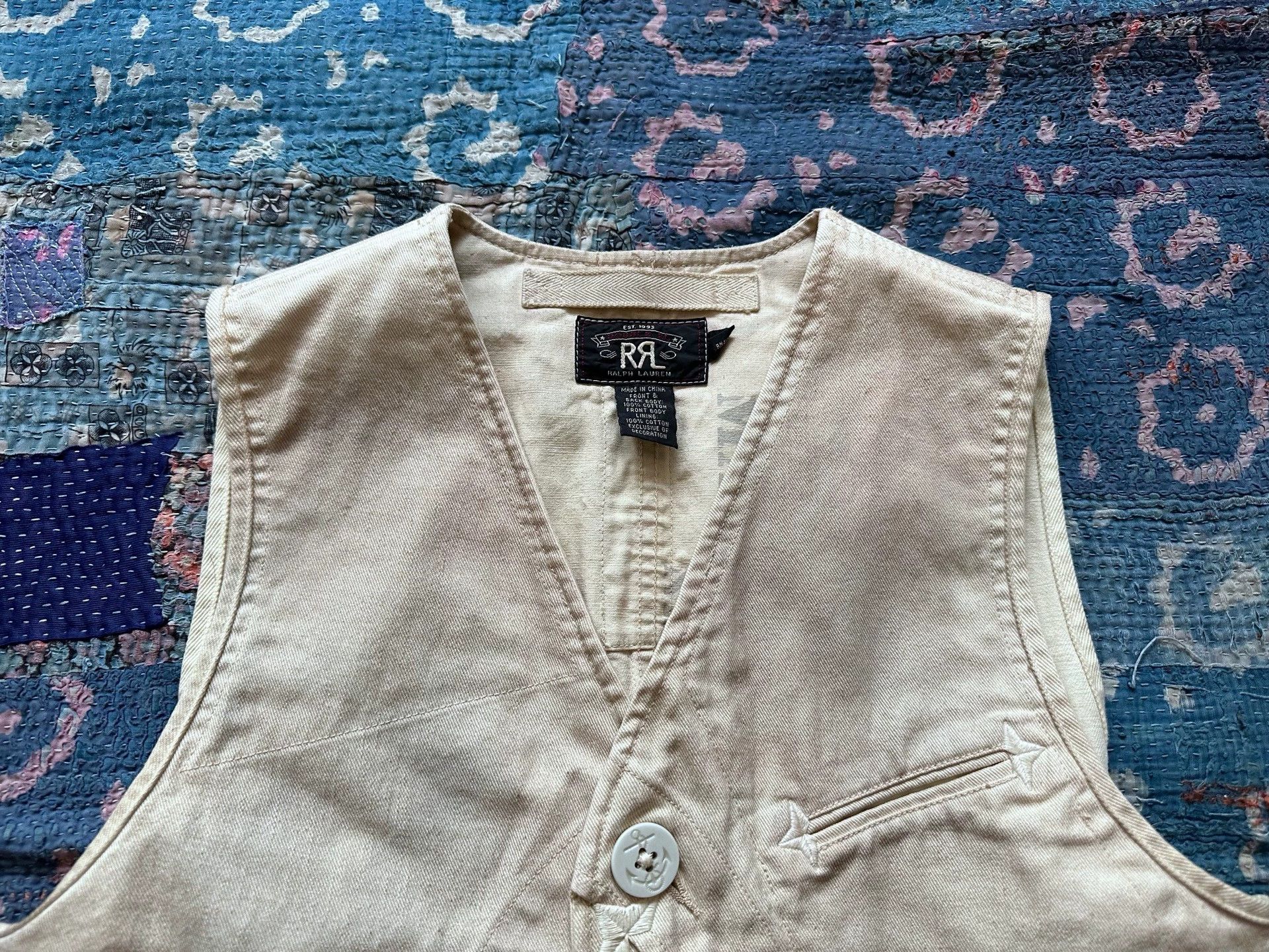RRL Ralph Lauren RRL Heavily Distressed Hunting Vest New w/ Tags S Size US S / EU 44-46 / 1 - 3 Thumbnail