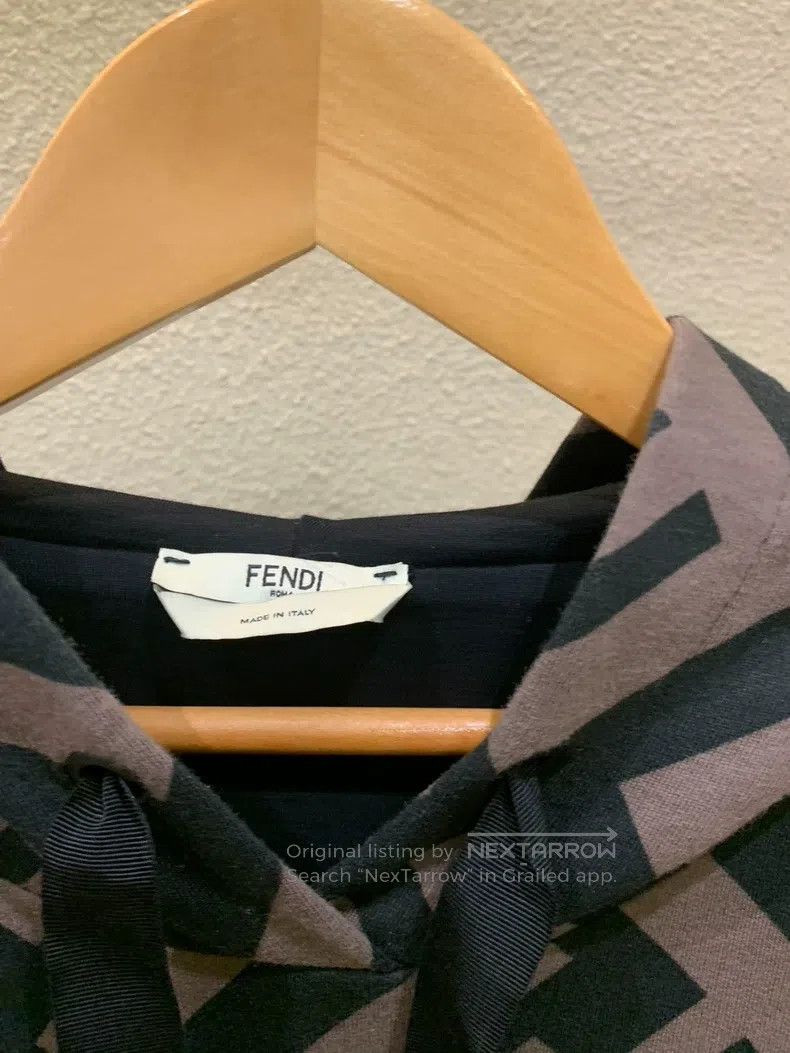 Fendi Fendi Classic Double F Old Flower Full-Print Hooded Sweats Size M / US 6-8 / IT 42-44 - 4 Thumbnail