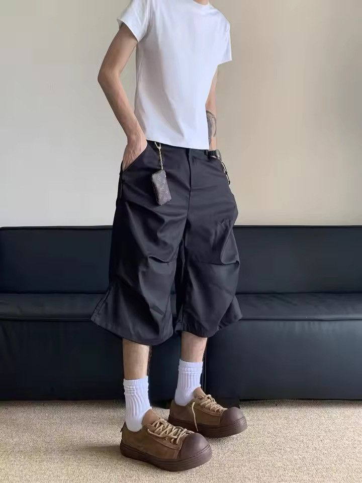 Japanese Brand Loose high street wide leg denim shorts Size US 30 / EU 46 - 1 Thumbnail