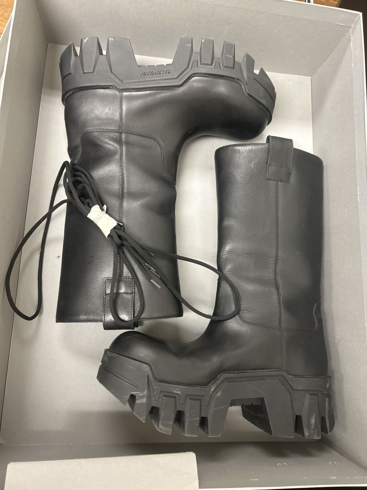Balenciaga SS24 Calf high Bulldozer Boots Size US 11 / EU 44 - 3 Thumbnail