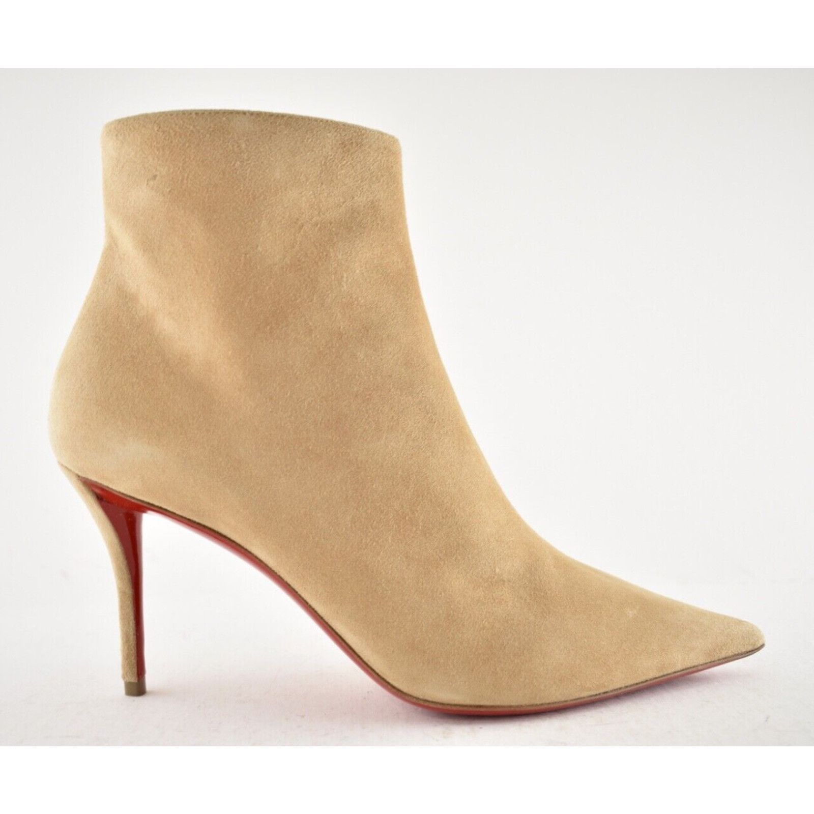 Christian Louboutin Christian Louboutin So Apostropha Booty 80 Beige Suede Size US 7 / IT 37 - 2 Thumbnail