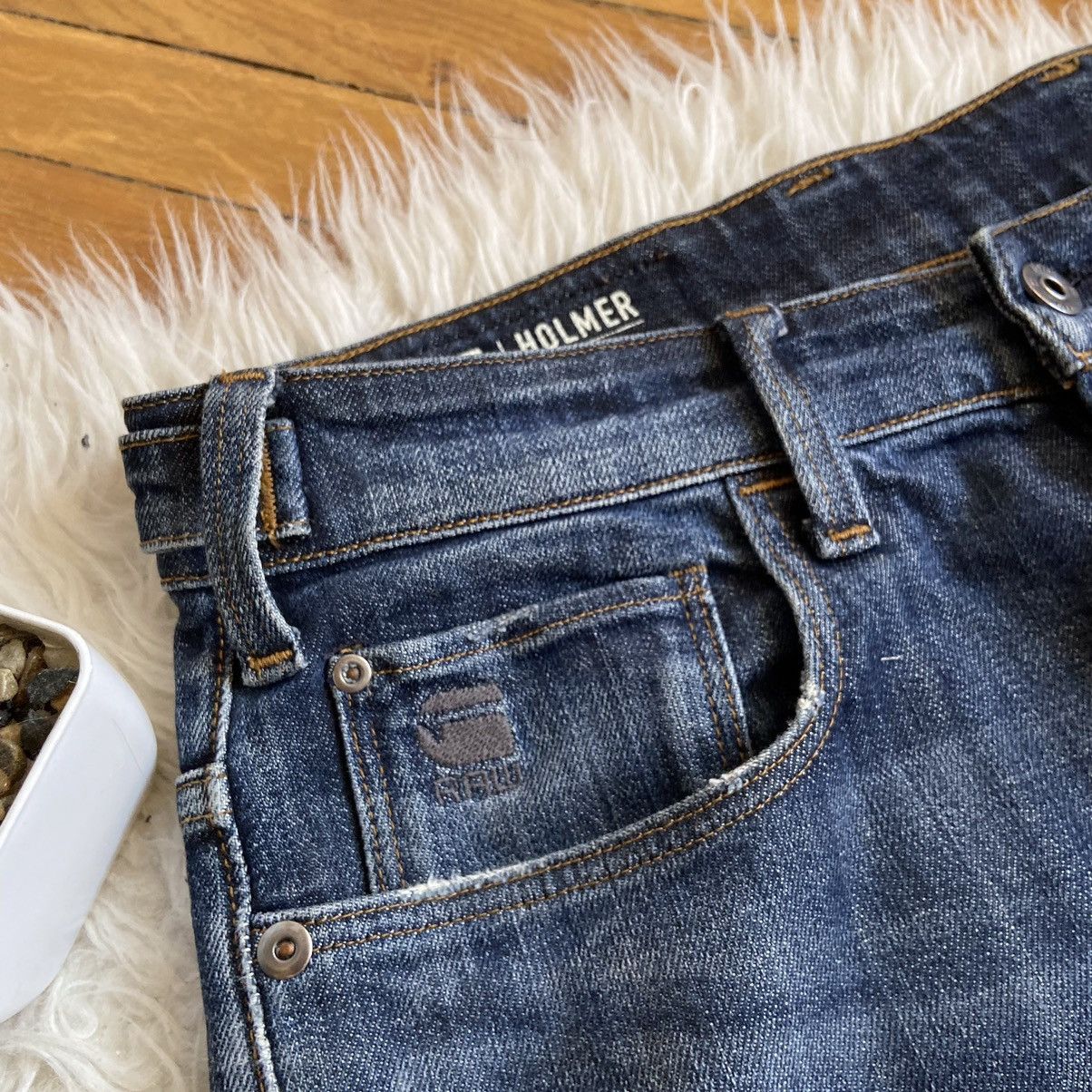 G-Star × Japanese Brand 📌 G Star Raw Holmer Tapered Y2k Denim Jeans Size US 32 / EU 48 - 10 Thumbnail