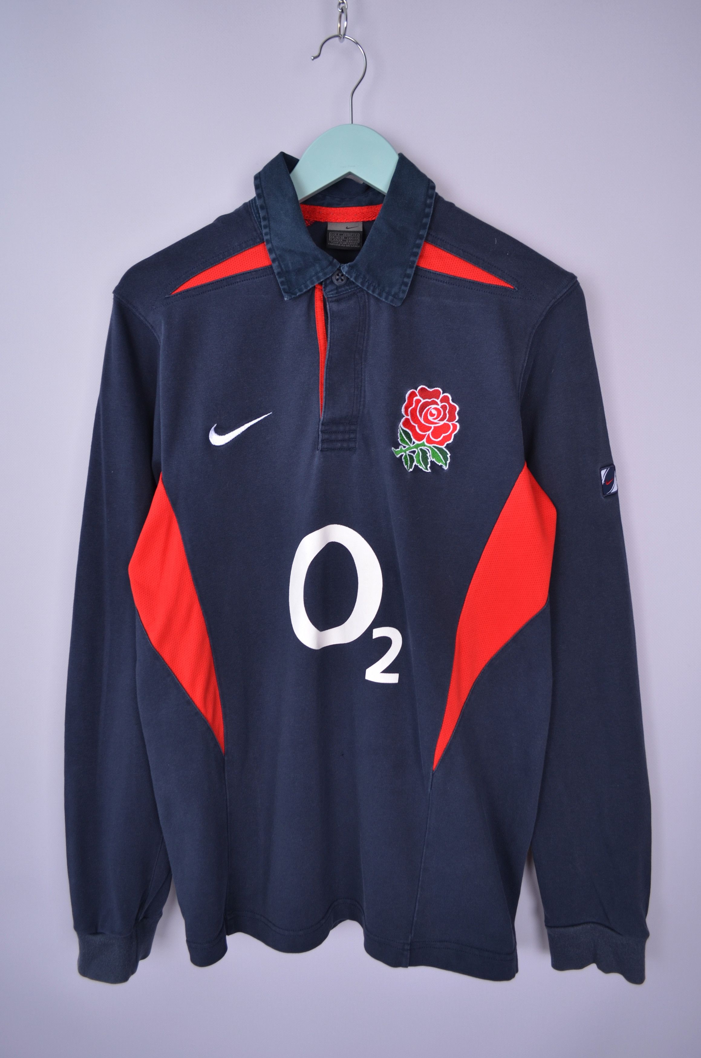 Nike × Vintage Nike England Team 2000s World Cup Rugby Shirt L/S Jersey S Size US S / EU 44-46 / 1 - 1 Thumbnail