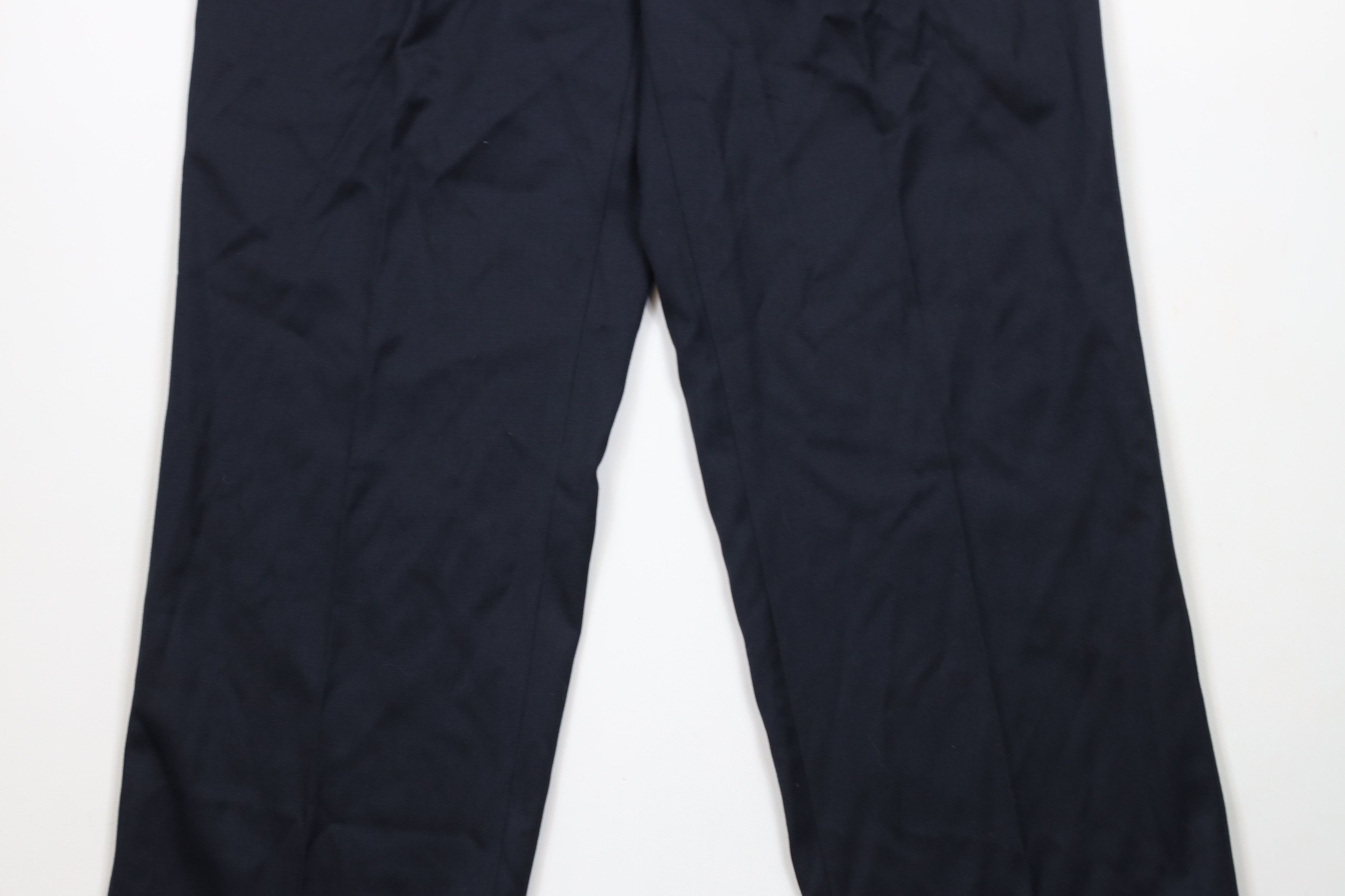 Ralph Lauren × Vintage Vintage 90s Chaps Ralph Lauren Wide Leg Wool Chino Pants Size US 32 / EU 48 - 3 Thumbnail