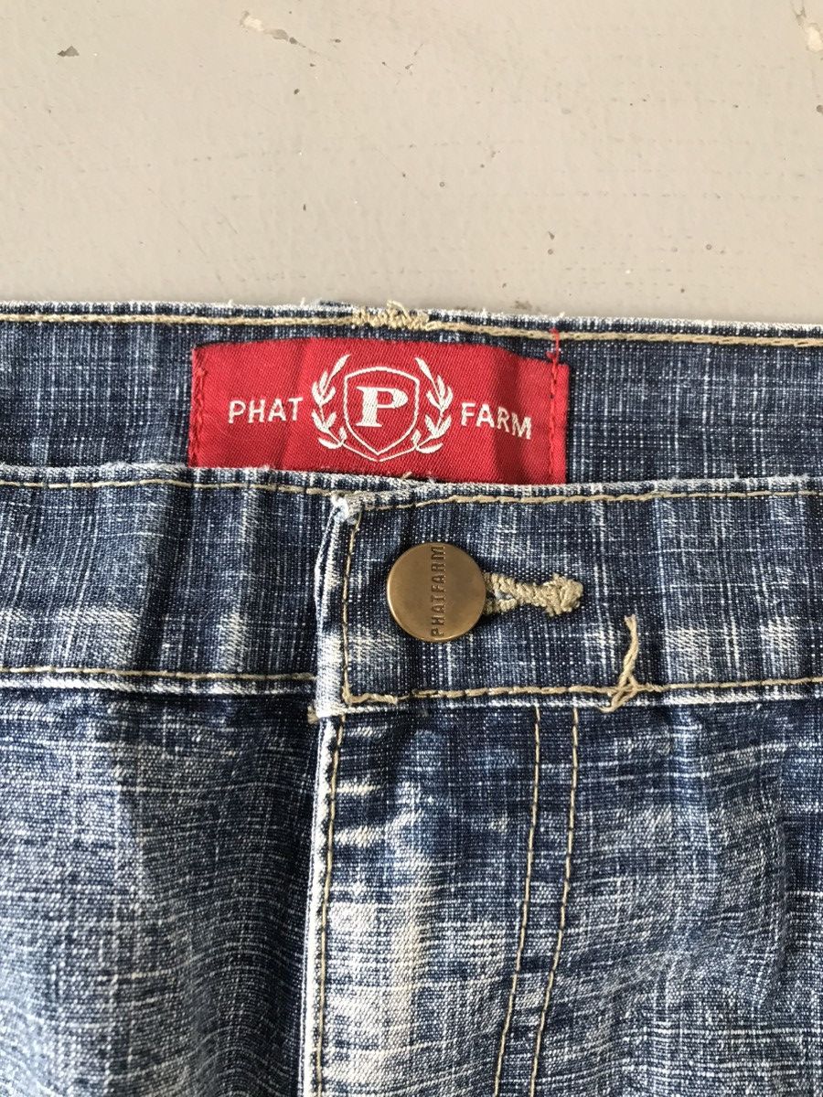 Phat Farm × Southpole × Vintage Vintage rare phat farm denim jort Size US 39 - 6 Thumbnail