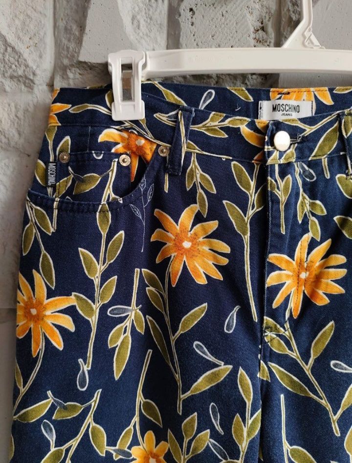 Moschino × Vintage Moschino floral pants Size 29" - 1 Thumbnail