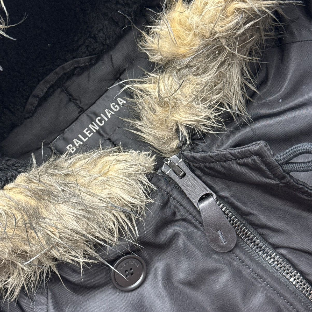Balenciaga Balenciaga Faux Fur-Trim Hooded Parka Size US M / EU 48-50 / 2 - 4 Thumbnail