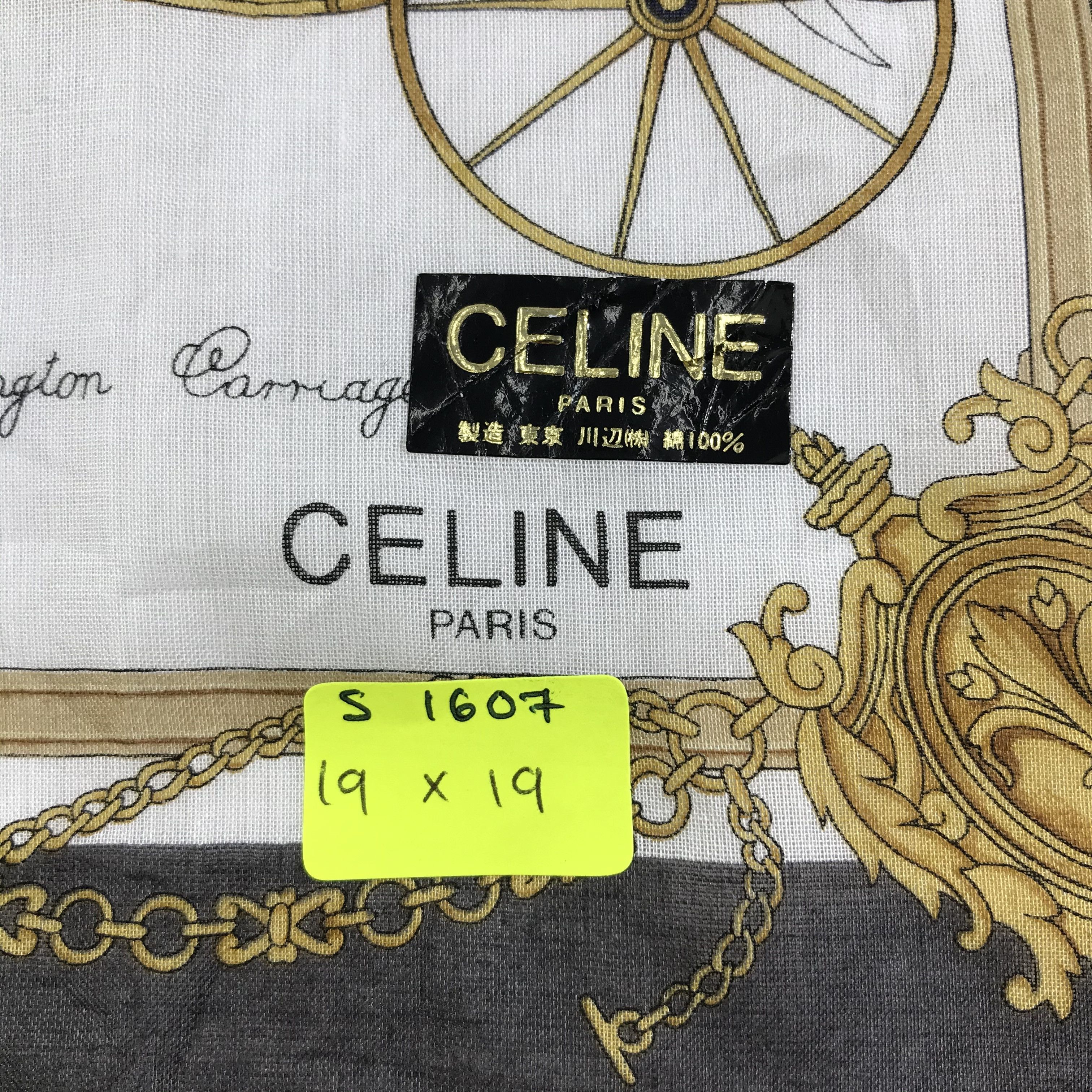 Celine × Vintage Celine Bandana / Handkerchief / Neckerchief - S1607 Size ONE SIZE - 5 Thumbnail
