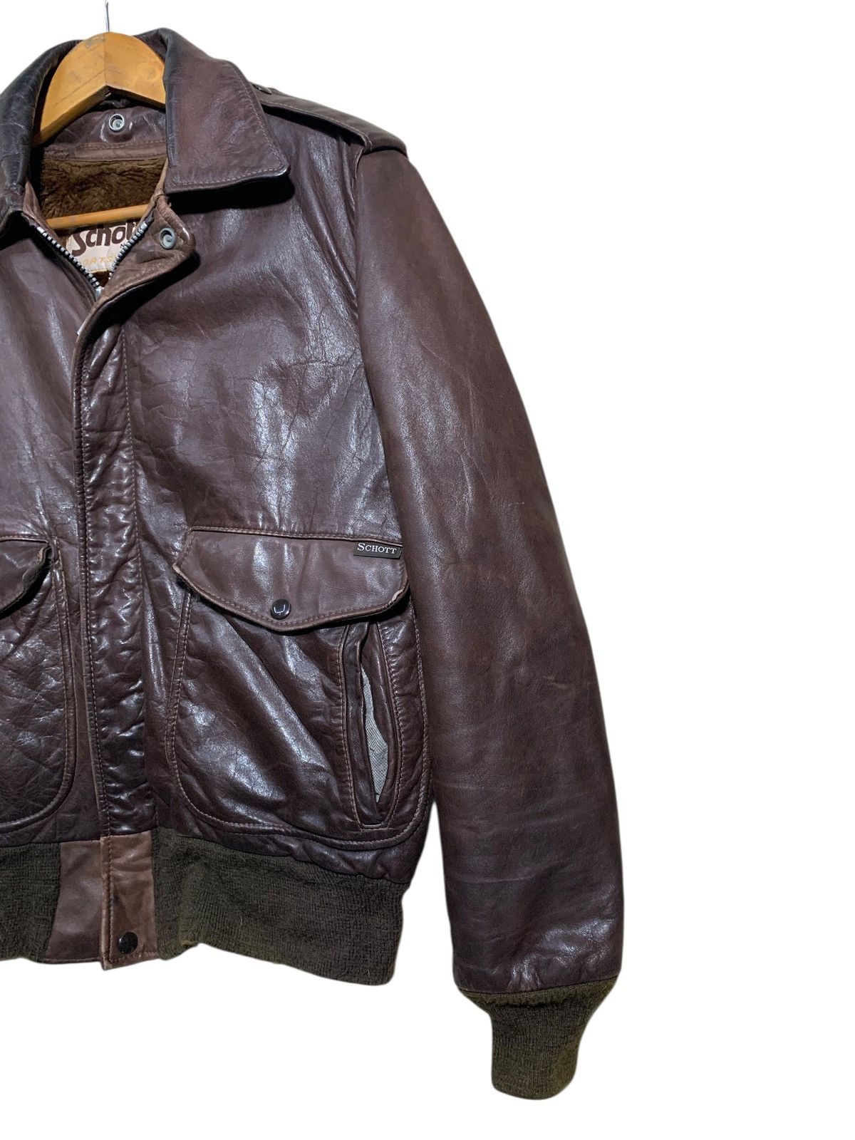 Schott 🔥VTG SCHOTT NYC LEATHER JACKET TYPE A-2 USAF Size US M / EU 48-50 / 2 - 6 Thumbnail