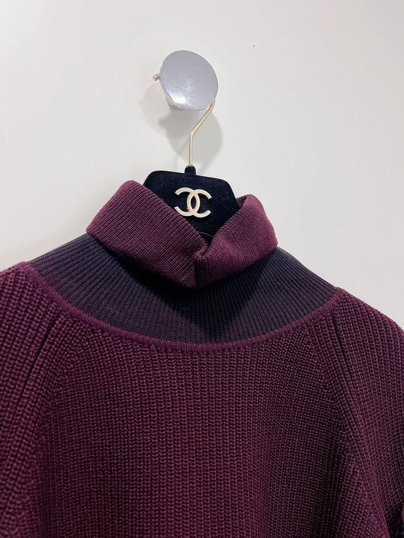 Versace Versace Lotus leaf turtleneck sweater knitwear Size M / US 6-8 / IT 42-44 - 4 Thumbnail