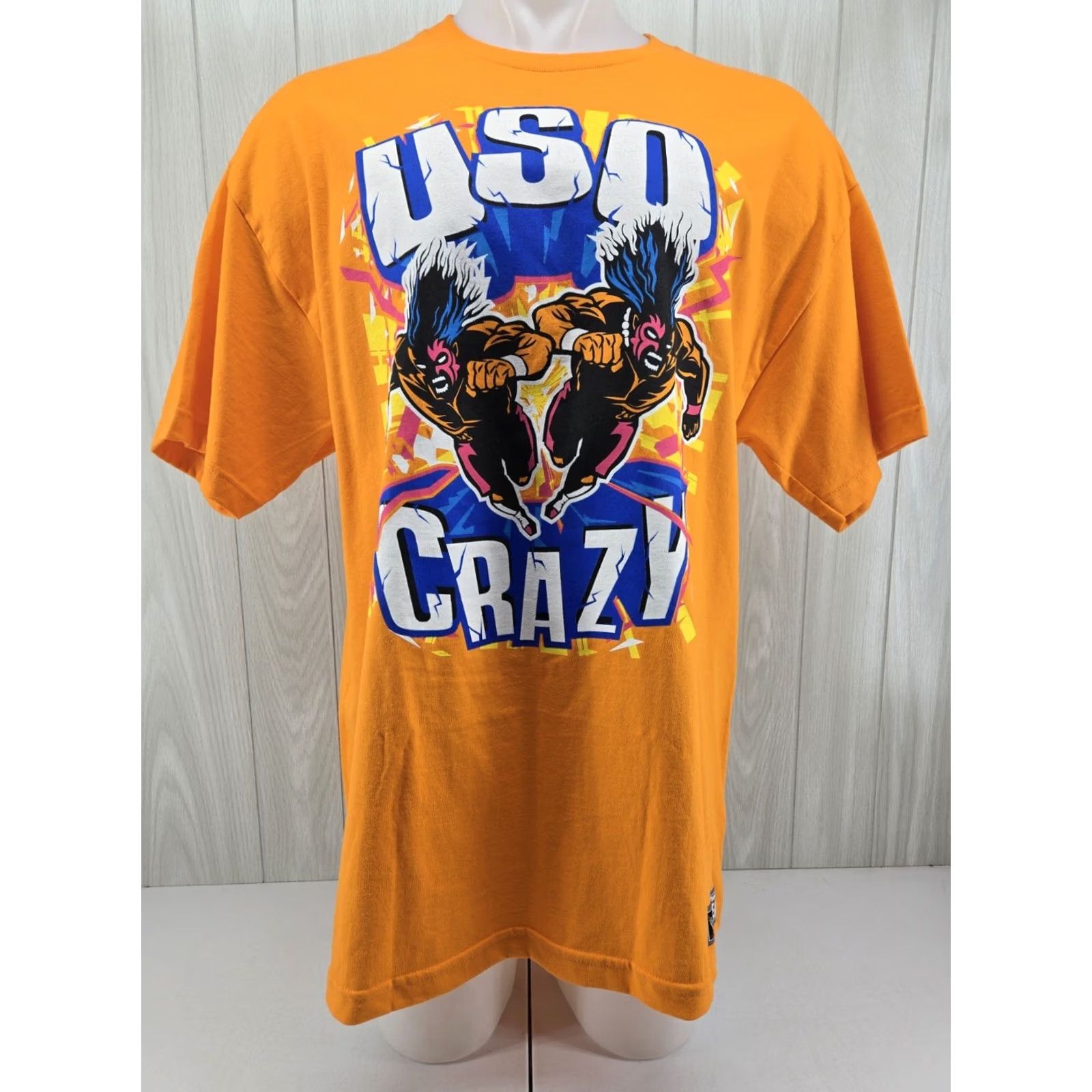 Vintage WWE The Usos T Shirt Usos Crazy Jey Uso Jimmy Uso Orange XL Shirt Men Regular Short Sleeve Graphic Print 2020-2029 Vintage No Size US XL / EU 56 / 4 - 2 Thumbnail