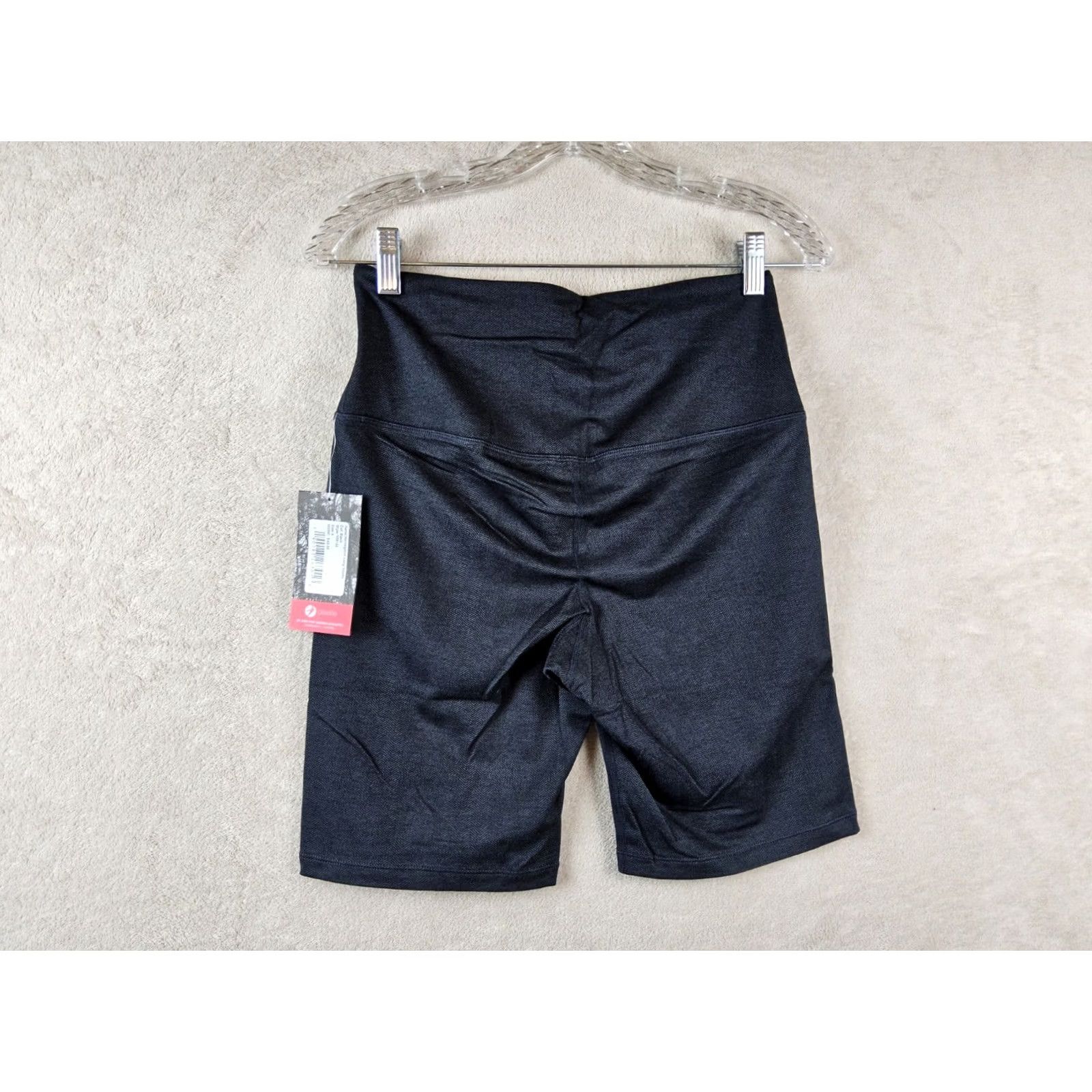 Vintage Oiselle Shorts Womens 4 Black Women Herringbird Long Athletic Size Size 27" / US 4 / IT 40 - 2 Thumbnail