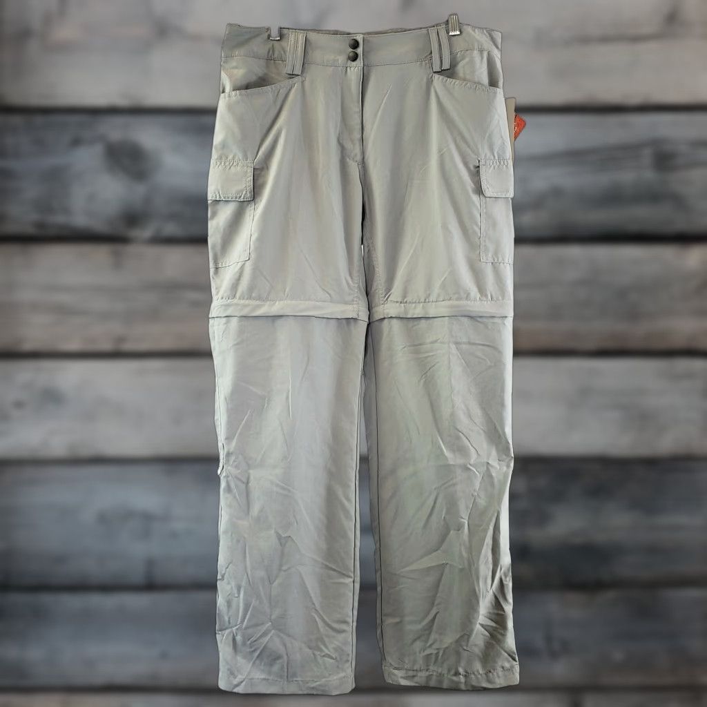 Vintage Triple Nickel Womens Convertible Pants Sz Large Gray Mid Rise Pants Size 36" / US 14 / IT 50 - 1 Thumbnail