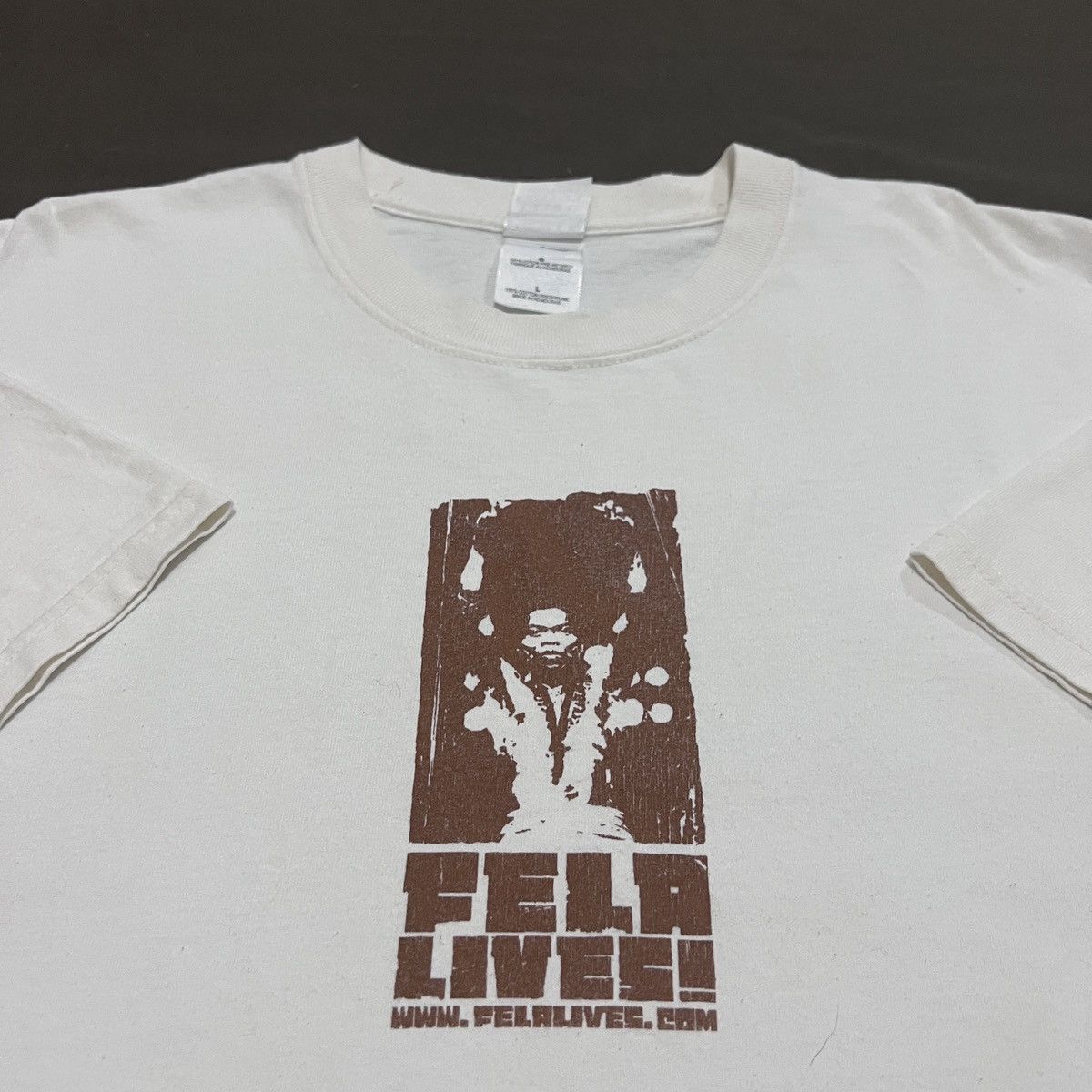 Band Tees × Vintage Vintage Y2K Fela Kuti Promo Tee Shirt Size US L / EU 52-54 / 3 - 3 Thumbnail
