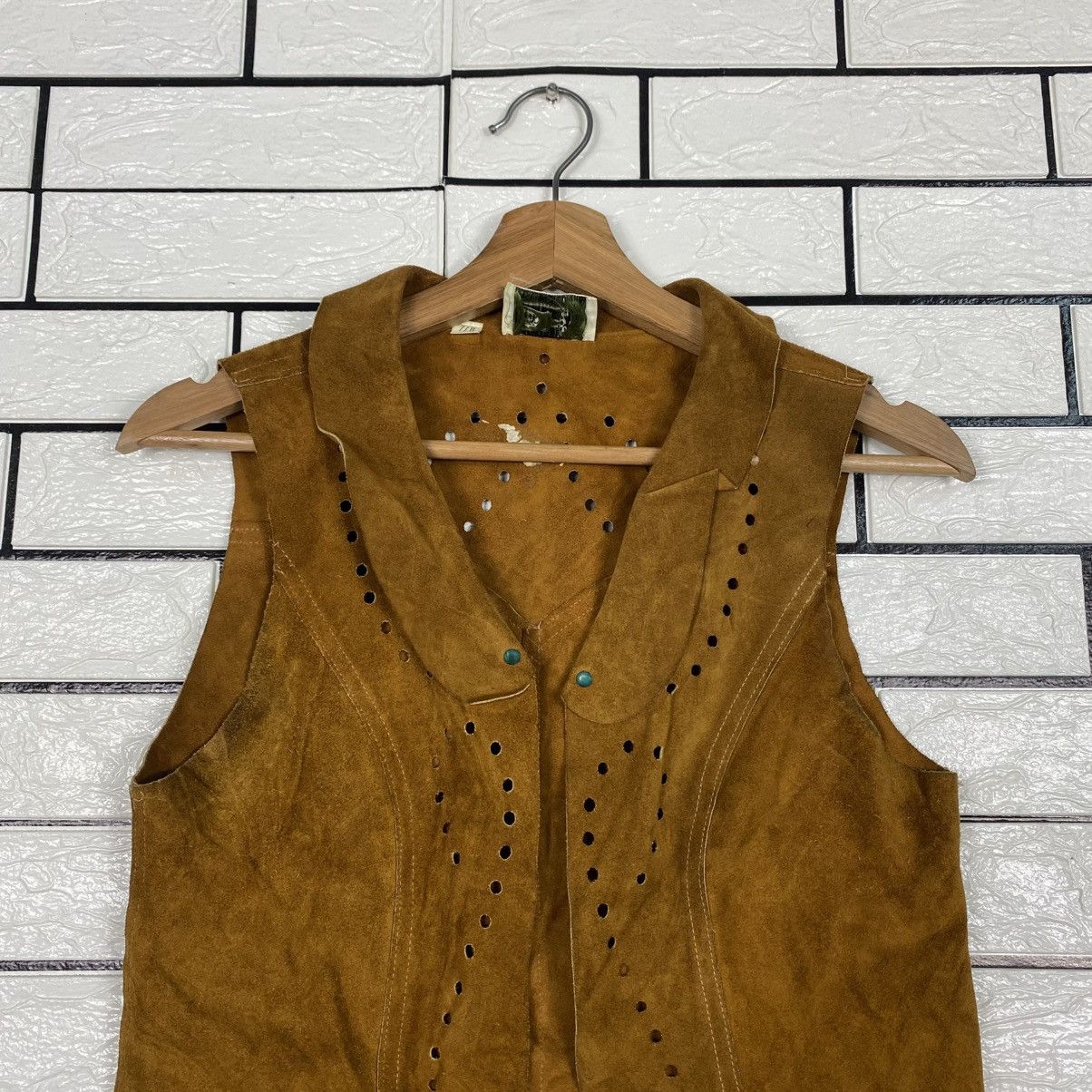 Japanese Brand 📌Vintage Vest Jacket Leather Sun Valley Issey Miyake Size US M / EU 48-50 / 2 - 4 Thumbnail