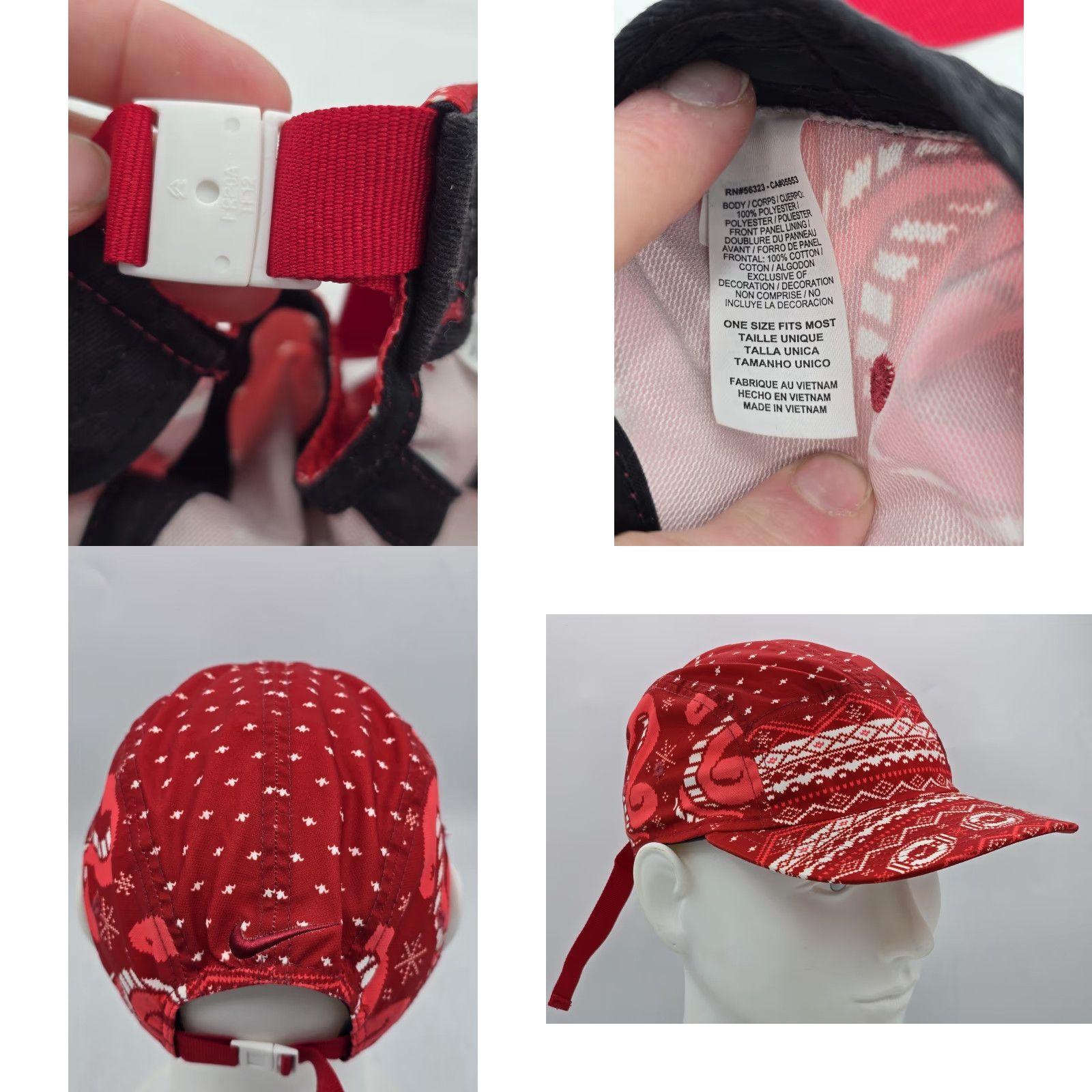 Nike Nike 5 Panel Cap Kobe IX 9 Christmas OSFM Unisex AW84 New Red Mamba Cap Size ONE SIZE - 9 Thumbnail