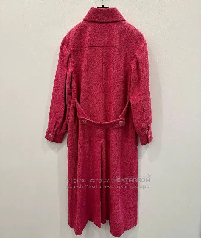 Chanel Chanel Pink Cotton Midi Coat for Women . Size L / US 10 / IT 46 - 2 Thumbnail