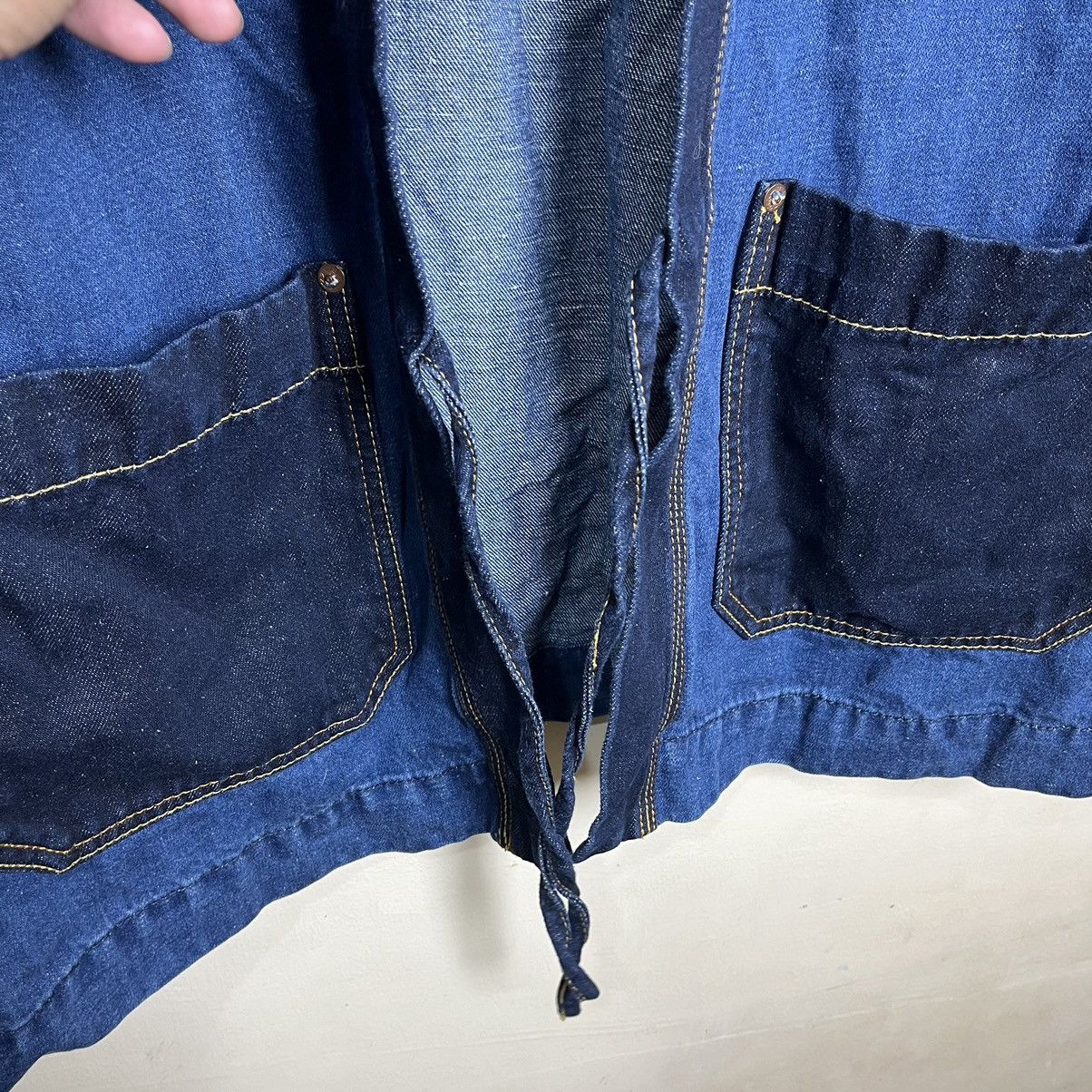 Evisu Evisu Discharged Daicock Insert Selvedge Denim Kimono Size US M / EU 48-50 / 2 - 10 Thumbnail