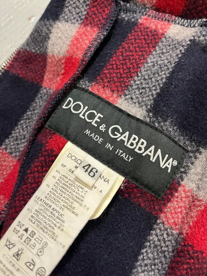 Dolce & Gabbana 2000s Dolce & Gabbana Red & Blue Tartan Hooded Jacket Size US S / EU 44-46 / 1 - 10 Thumbnail