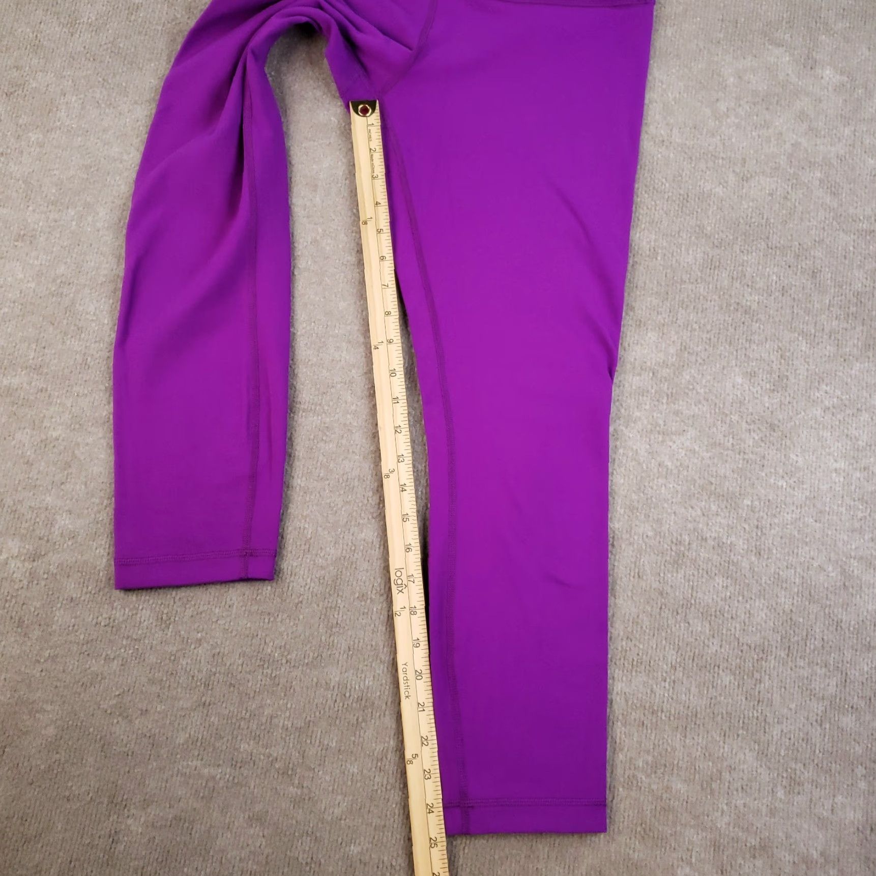 Lululemon Lululemon Wunder Under Leggings Womens Size 10 Purple Mid Rise Crop Stretch Size 32" / US 10 / IT 46 - 2 Thumbnail