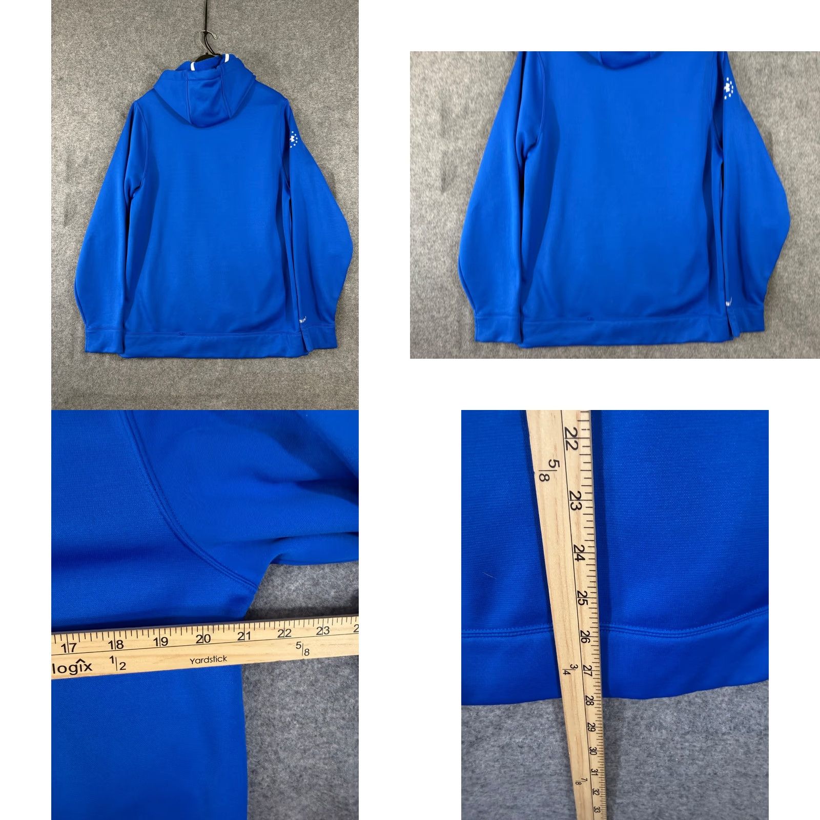 Under Armour Under Armour Wounded Warrior Project Hooded Sweatshirt Mens S Blue Fleece Loose Pullover Hoodie Shirt Size US S / EU 44-46 / 1 - 9 Thumbnail