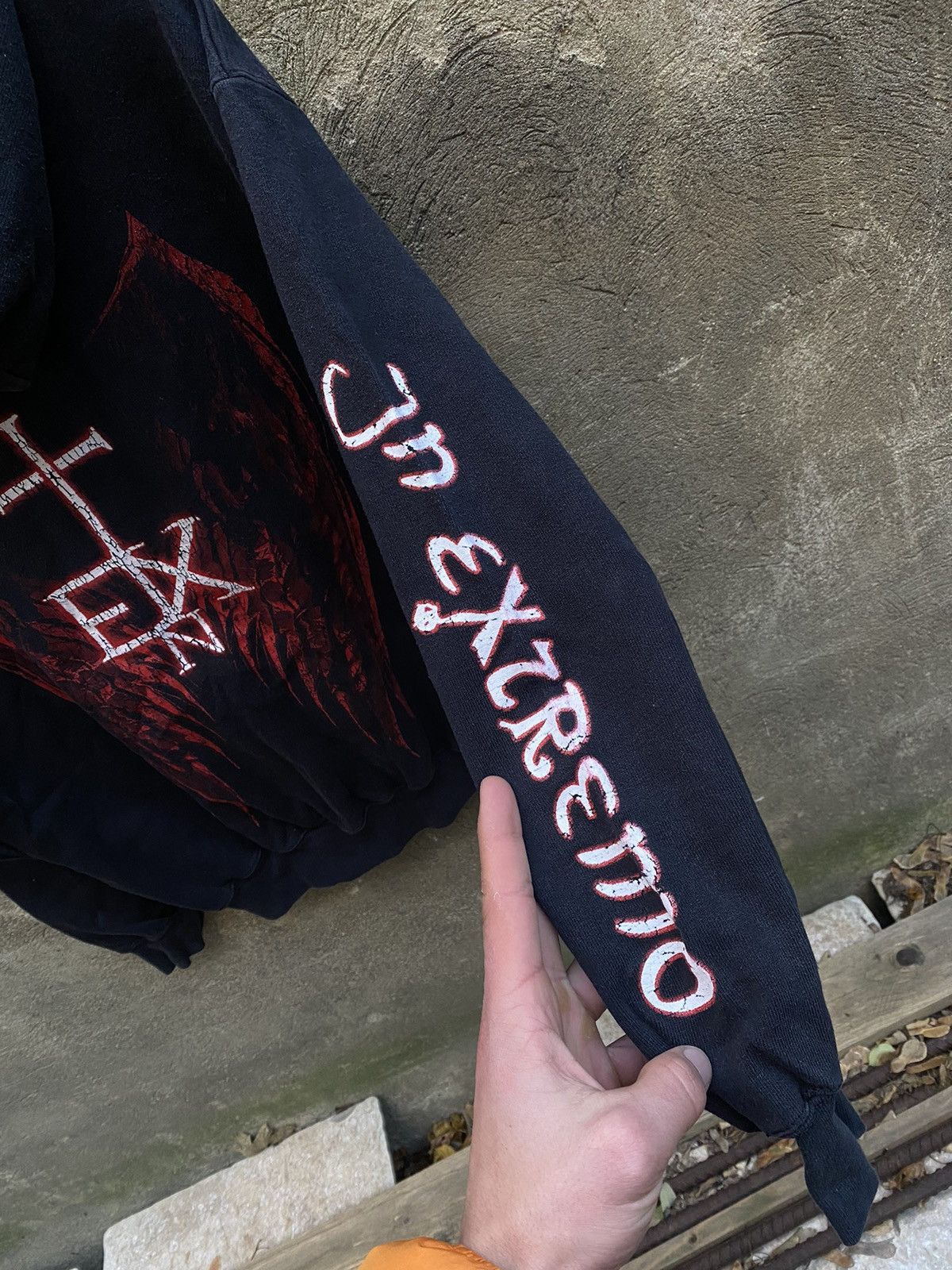 Band Tees × Vintage Vintage Extremo Frei Zu Sein Rock Y2K Baggy Hoodie Size US M / EU 48-50 / 2 - 5 Thumbnail