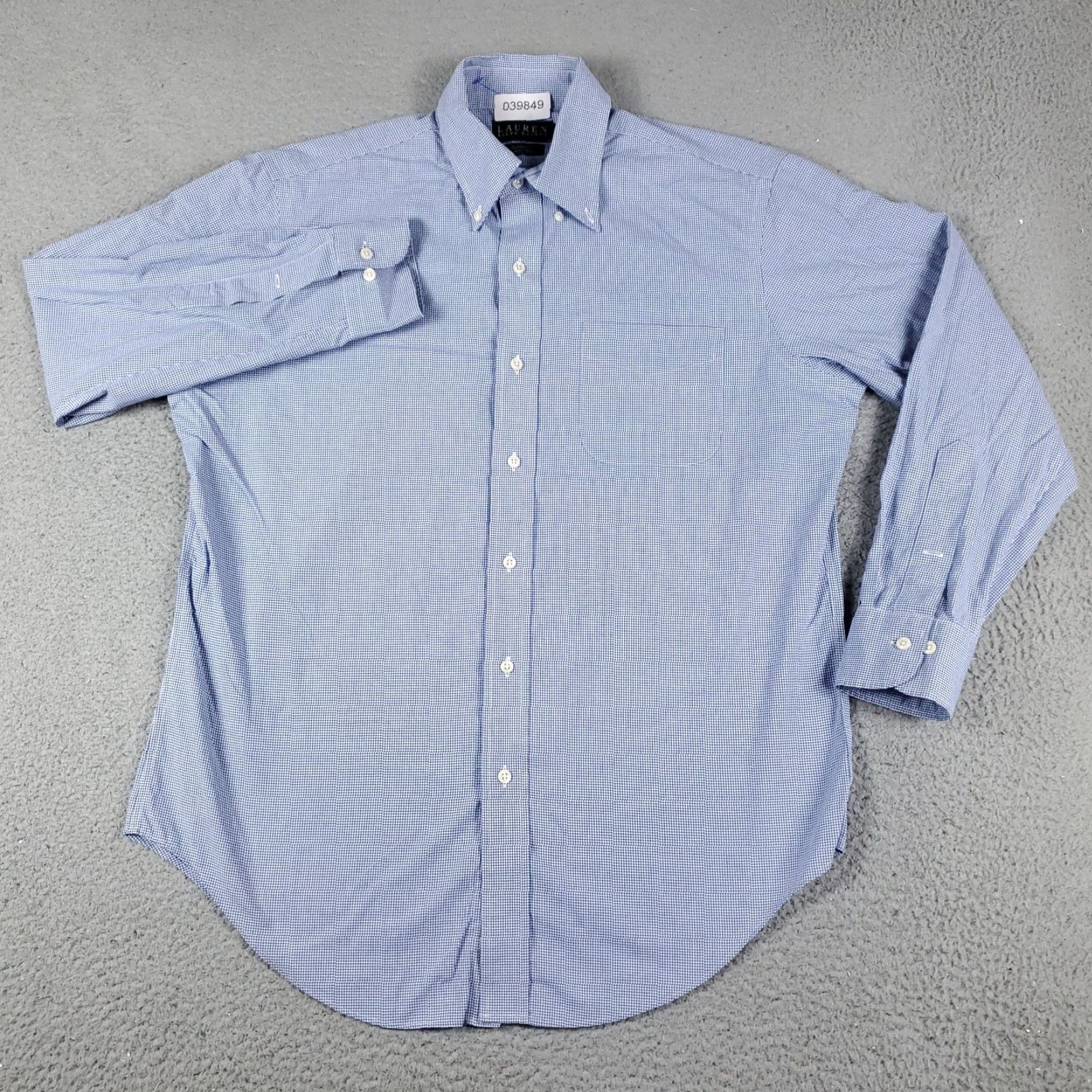 Ralph Lauren Ralph Lauren Shirt Mens 15.5 Blue Dress Shirt Button-Down Long Sleeve Size 40R - 2 Thumbnail