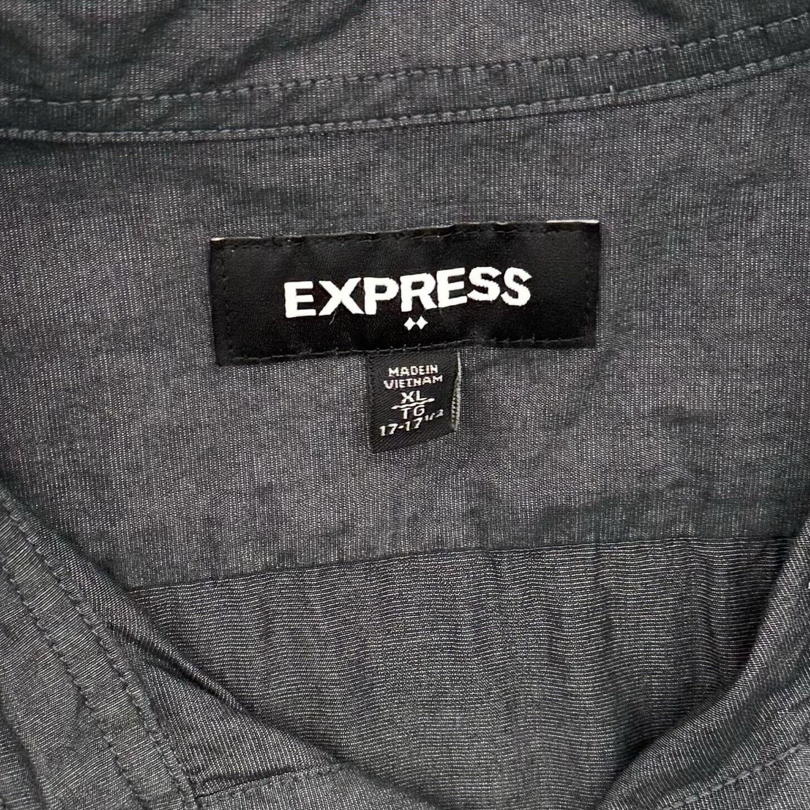 Express Express Shirt Men XL 17 17.5 Minimalist Office Modern Urban Size US XL / EU 56 / 4 - 7 Thumbnail