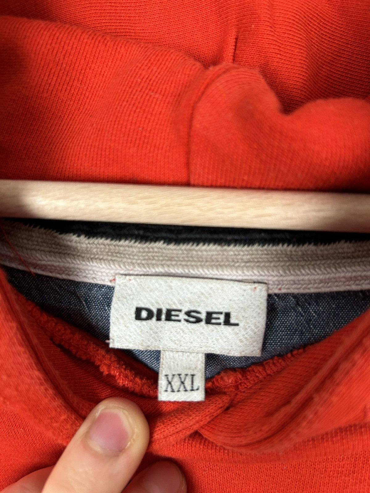 Diesel Vintage Diesel Y2K 00s Hoodie Logo Hype Rare Punk Grunge Size US XXL / EU 58 / 5 - 4 Thumbnail
