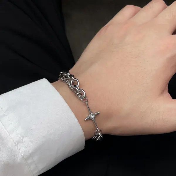 VIBE STAR Silver Bracelet Size ONE SIZE - 6 Thumbnail