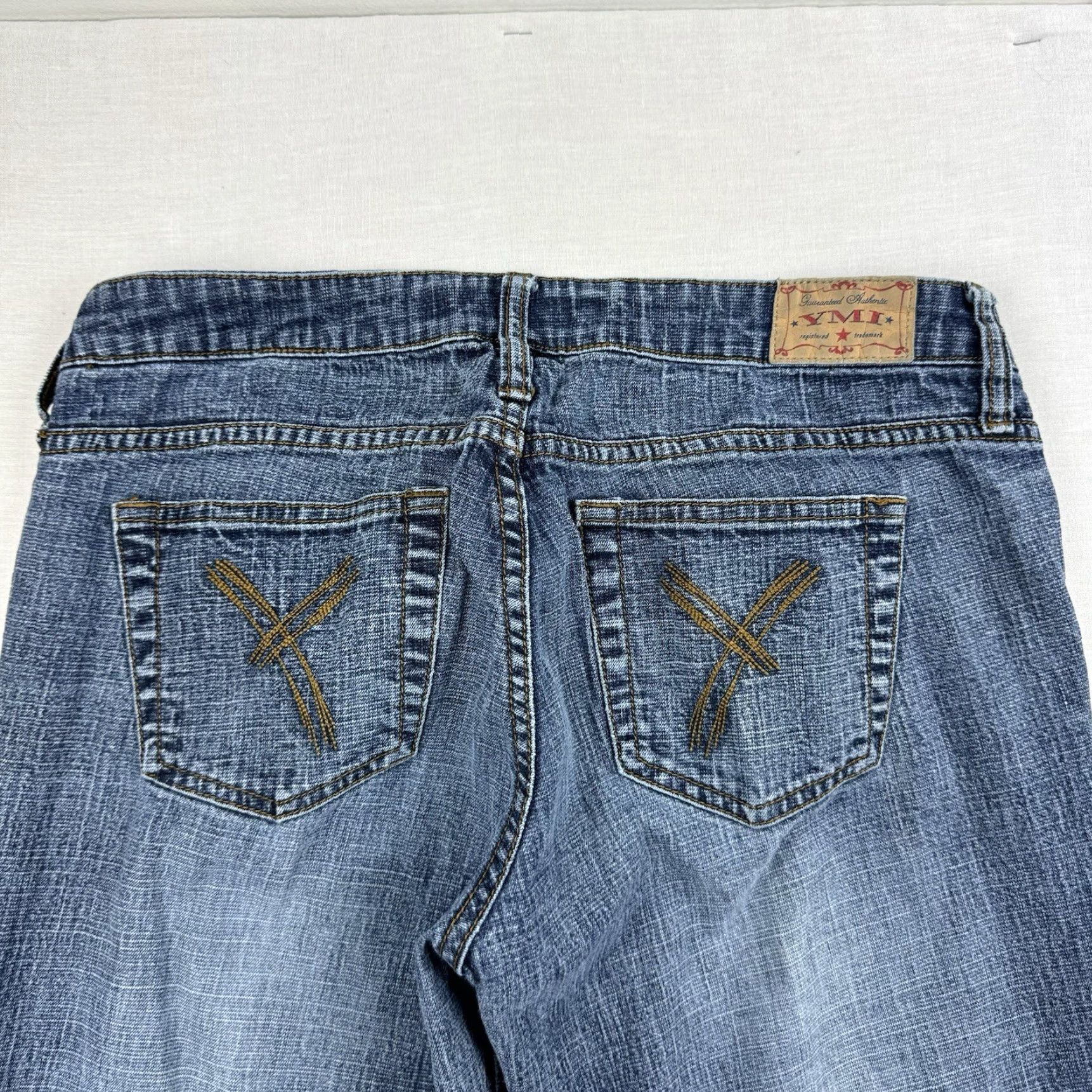 Vintage Vintage YMI Jeans Womens 7 Blue Low Rise Boot Cut Y2K Hipster Punk Grunge Size 28" / US 6 / IT 42 - 3 Thumbnail