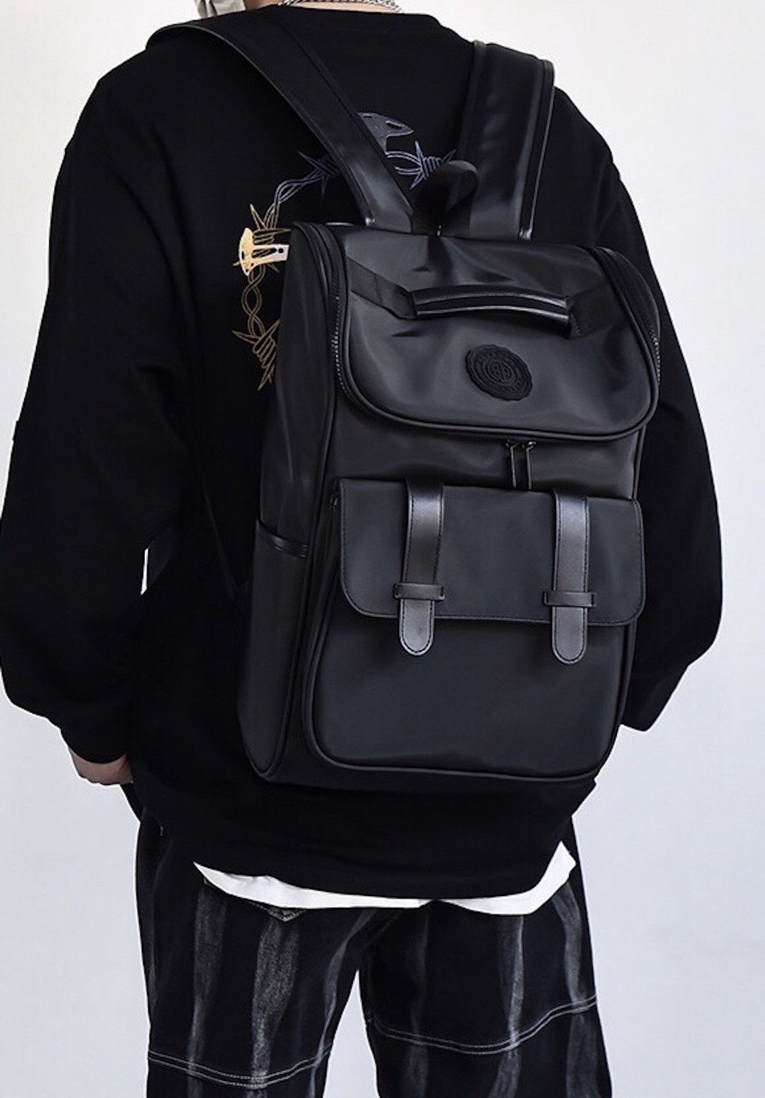 Japanese Brand Streetwear military waterproof grunge backpack bag y2k Size ONE SIZE - 4 Thumbnail