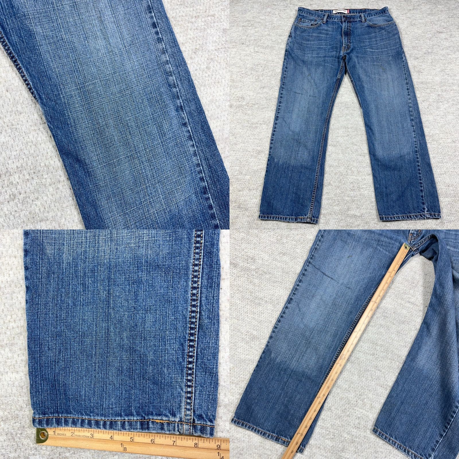 Levi's VINTAGE Levi's 505 Jeans Men 38x30 Straight Regular Blue Denim Cotton 5-Pocket Classic Modern Size US 38 / EU 54 - 8 Thumbnail