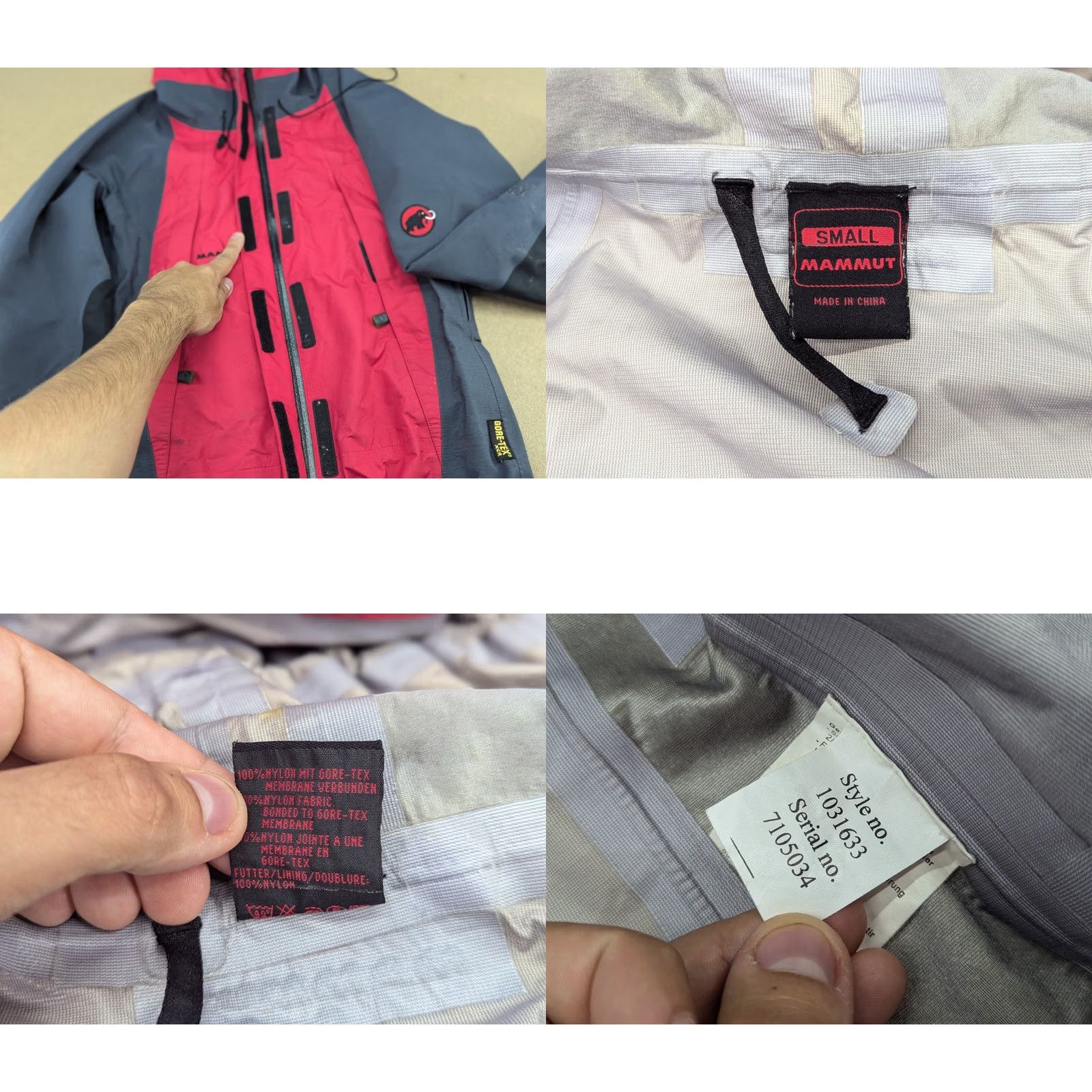 Mammut Mammut Gore-Tex Extreme Mens Jacket S Hooded Zip-In Taped Seams Water Resistant Windbreaker Multicolor Pockets Full Zip Outdoor Jacket Size US S / EU 44-46 / 1 - 9 Thumbnail