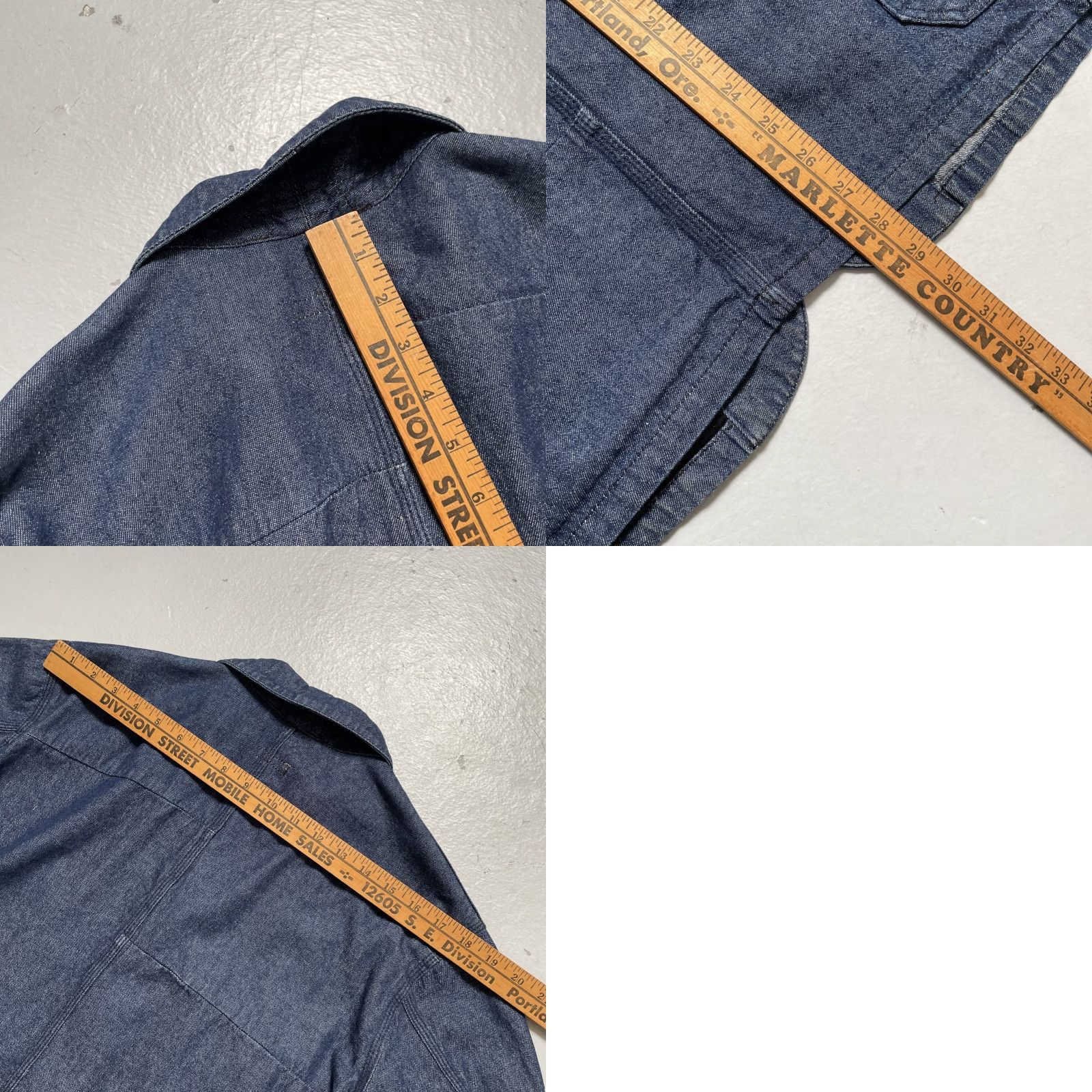 Engineered Garments Engineered Garments Denim Patchwork Chore Work Jacket USA XS-M Men Jacket XS Blue Vintage Workwear Denim Size US XS / EU 42 / 0 - 8 Thumbnail
