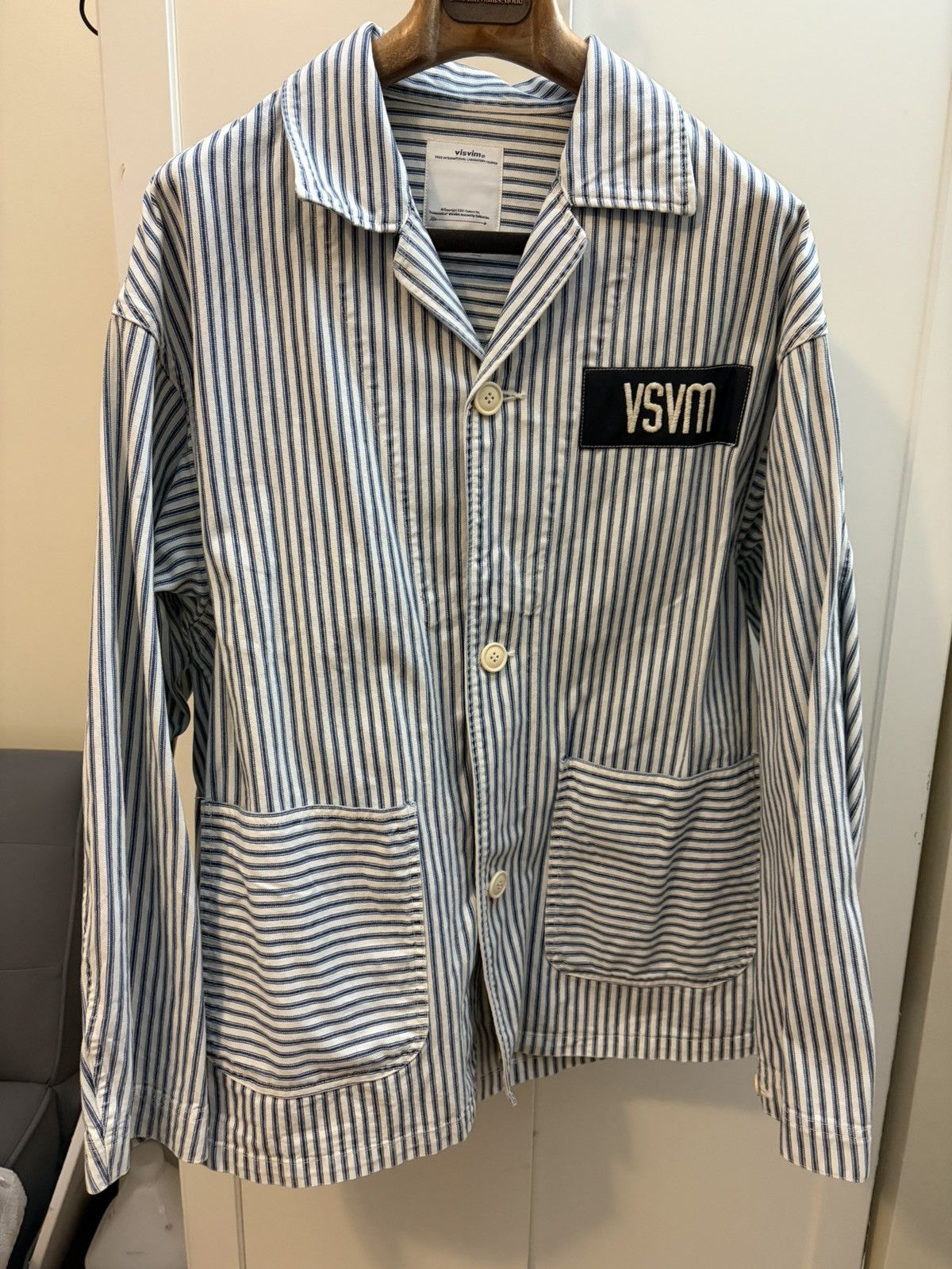Visvim Visvim SS Coverall Jacket Hickory Size US L / EU 52-54 / 3 - 1 Thumbnail