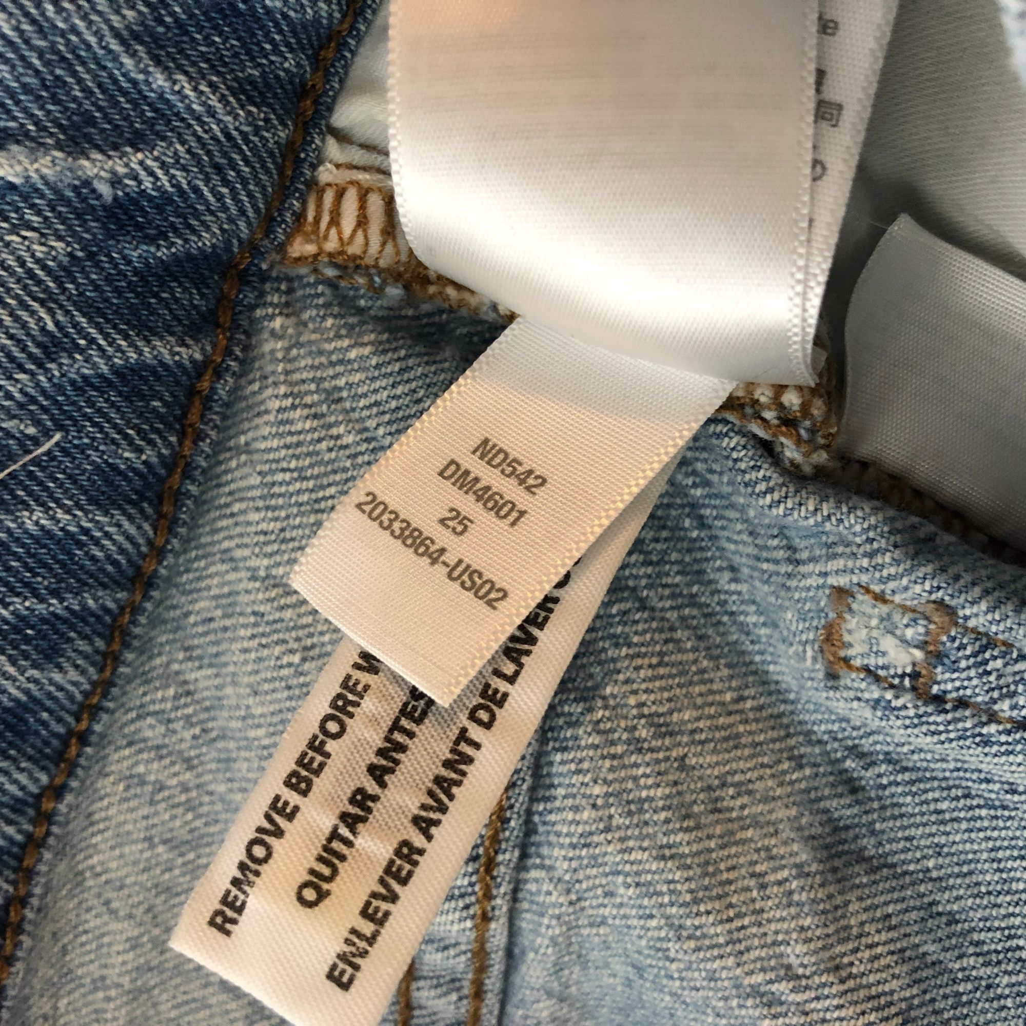 Madewell Madewell Womens The Perfect Vintage Wide Leg Jeans Stretch 2 Size 25" / US 0 / IT 36 - 11 Thumbnail