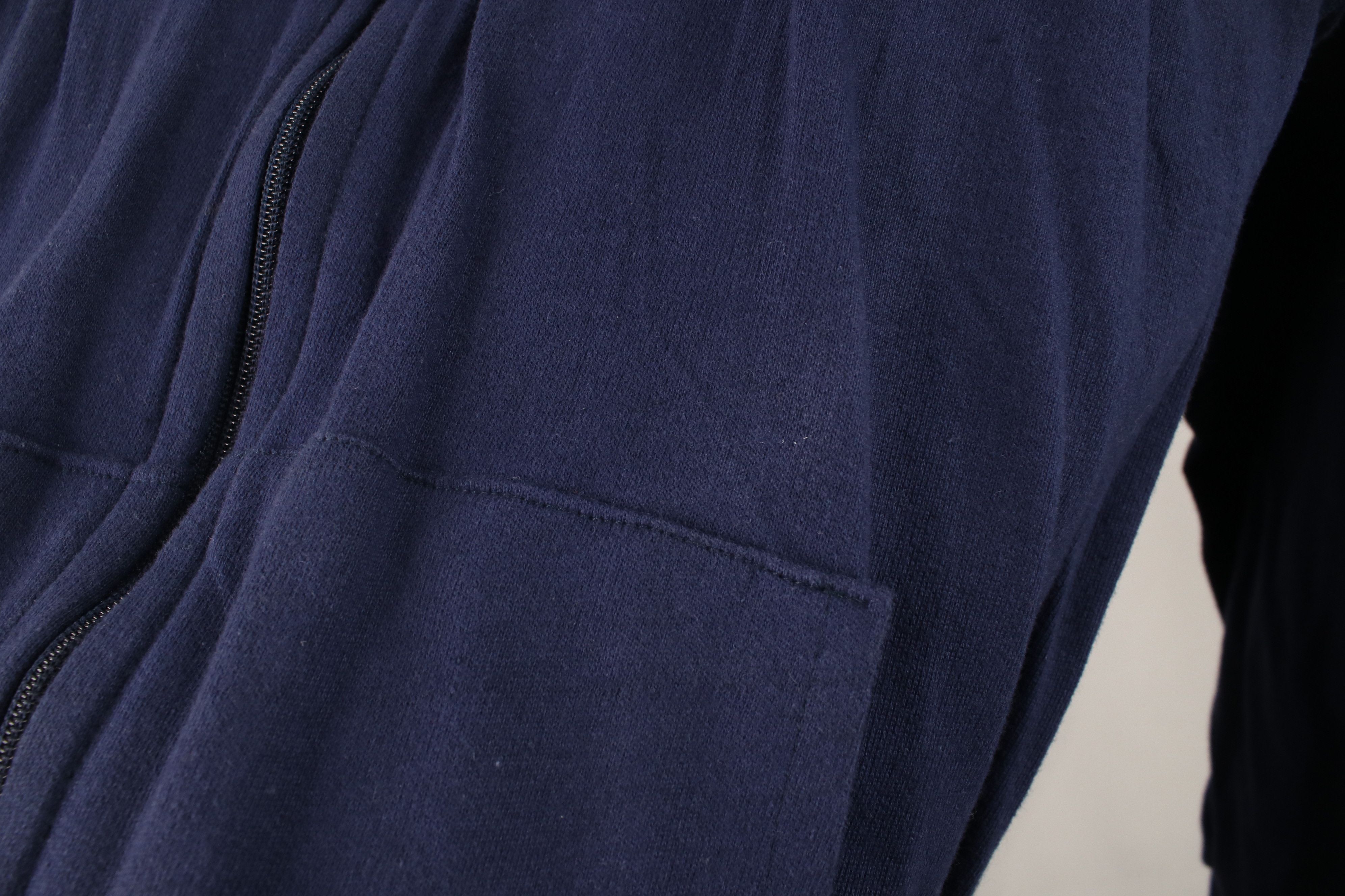 Vintage Vintage 90s Streetwear Thermal Waffle Knit Lined Zip Hoodie Size L / US 10 / IT 46 - 4 Thumbnail