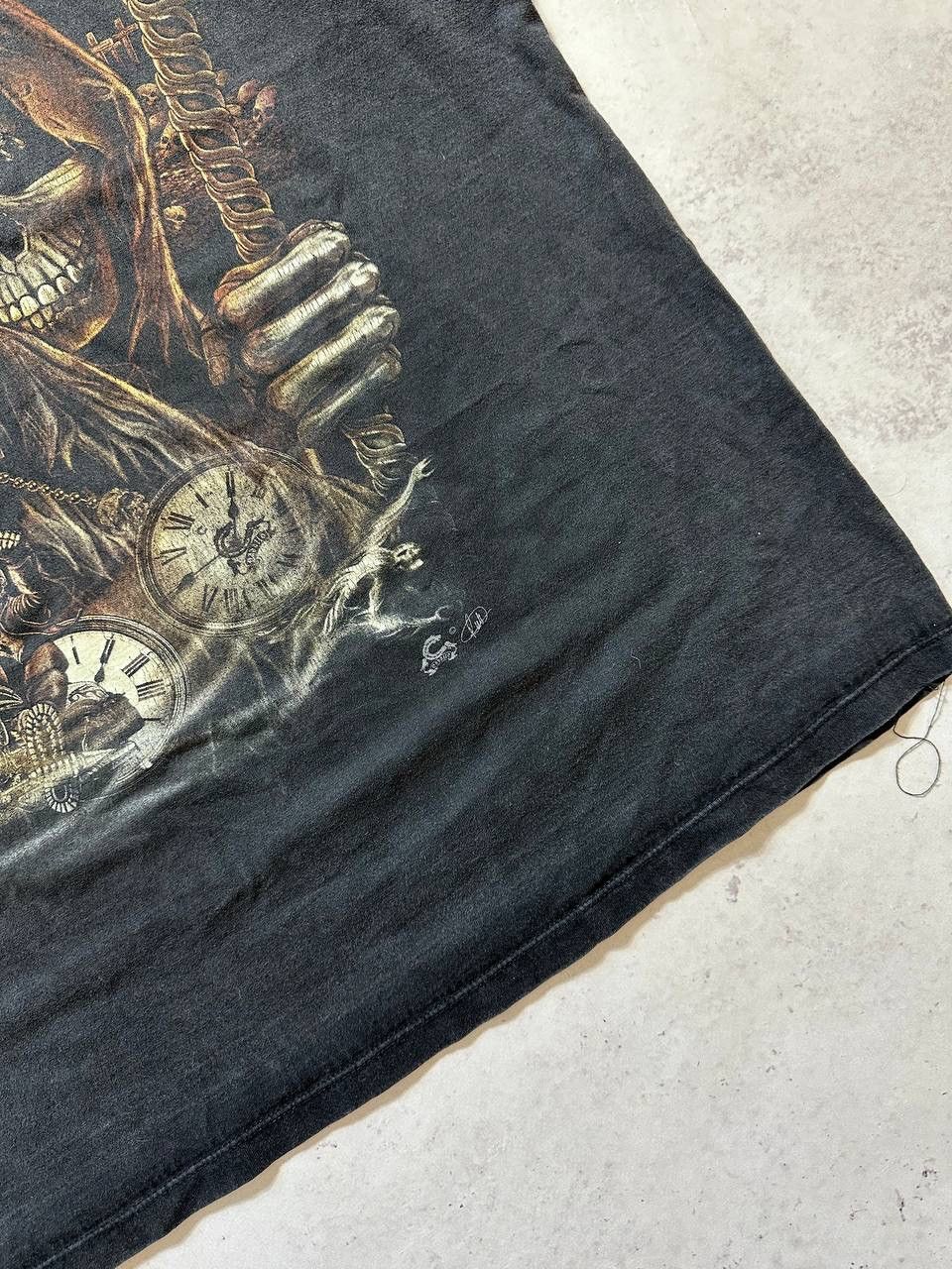 Number (N)ine Vintage Skeleton Biker Heavy Cotton Boxy T-shirt XL Size US XL / EU 56 / 4 - 6 Thumbnail