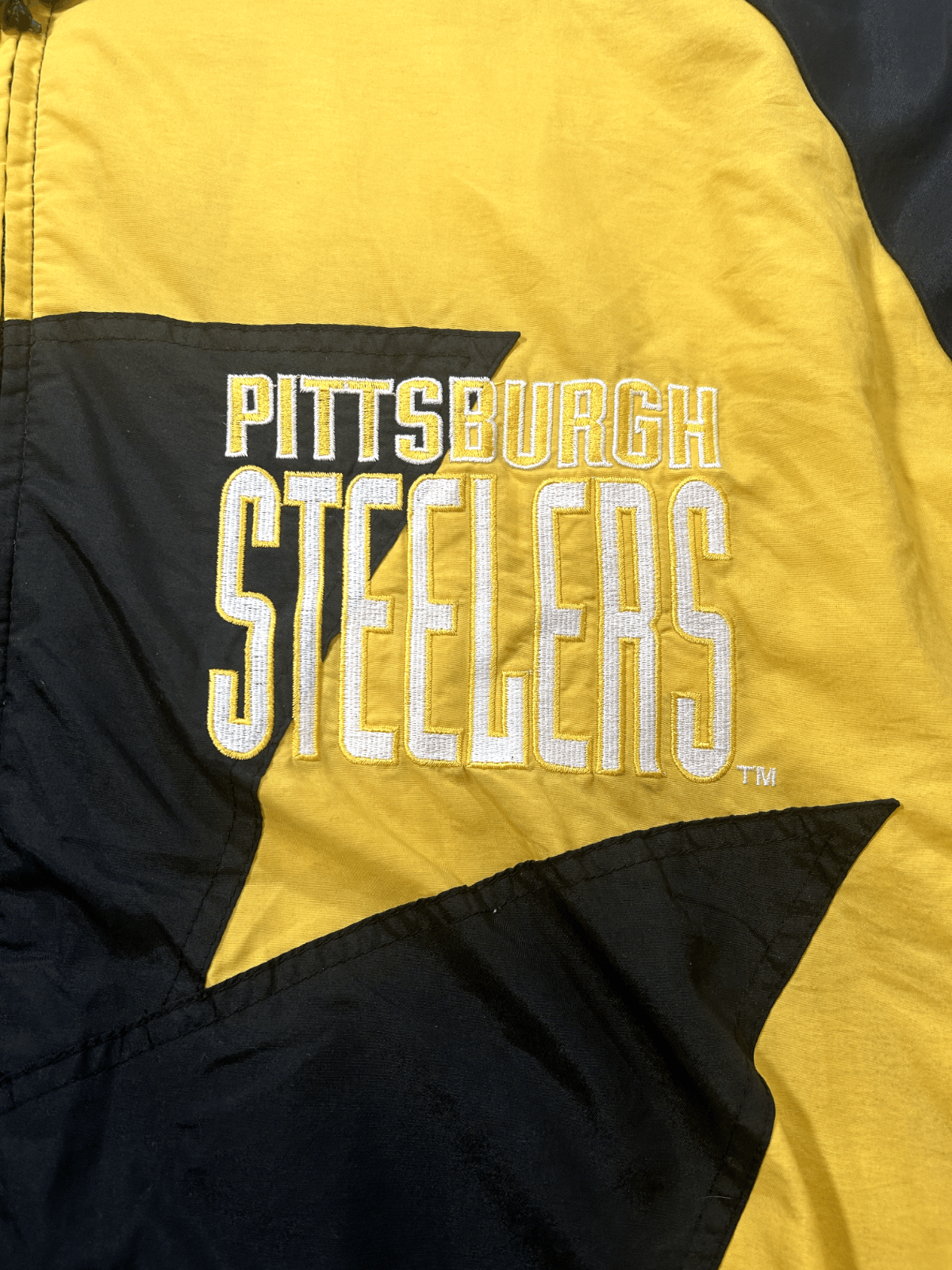 NFL Vintage 90s Pittsburgh Steelers NFL Shark tooth Insulated P Size US L / EU 52-54 / 3 - 5 Thumbnail