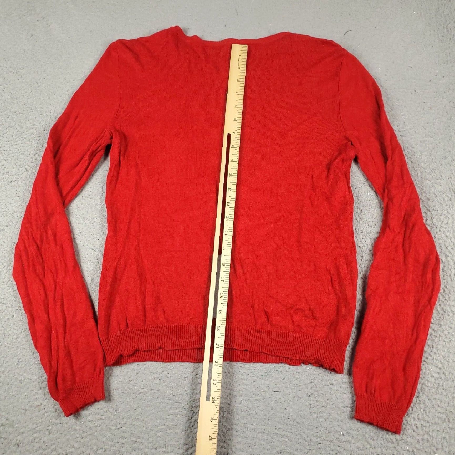 Ralph Lauren Ralph Lauren Sweater Womens Medium Red Knit Pullover Long Sleeve Crew Neck Casual Sports Size M / US 6-8 / IT 42-44 - 5 Thumbnail