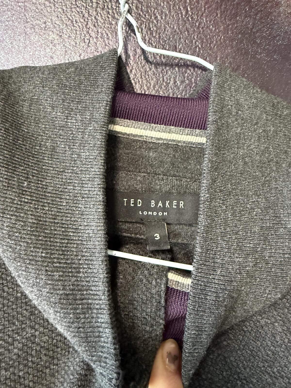 Other Ted Baker Men's Charcoal Grey Quarter Zip Jumper Sweater Size US L / EU 52-54 / 3 - 5 Thumbnail