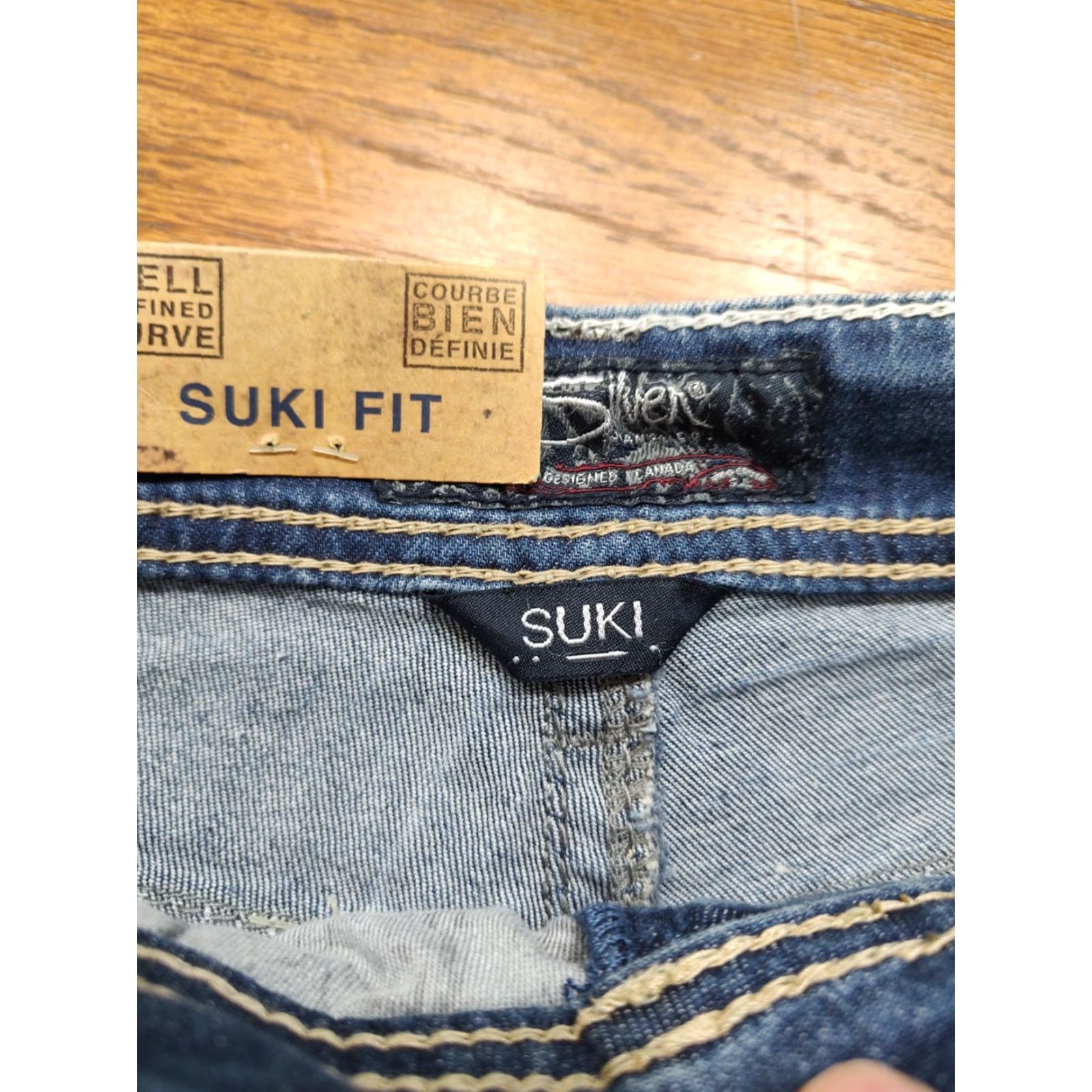 Silver Jeans Co. Silver Jeans Suki High Rise Denim Shorts Womens 24 Inseam 3 in 5-Pocket Stretch NWT Blue Size 42" / US 20 - 4 Thumbnail