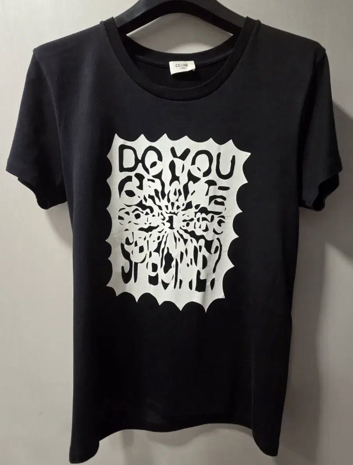 Celine Celine SS20 Hedi Do You T-Shirts Size US S / EU 44-46 / 1 - 1 Thumbnail