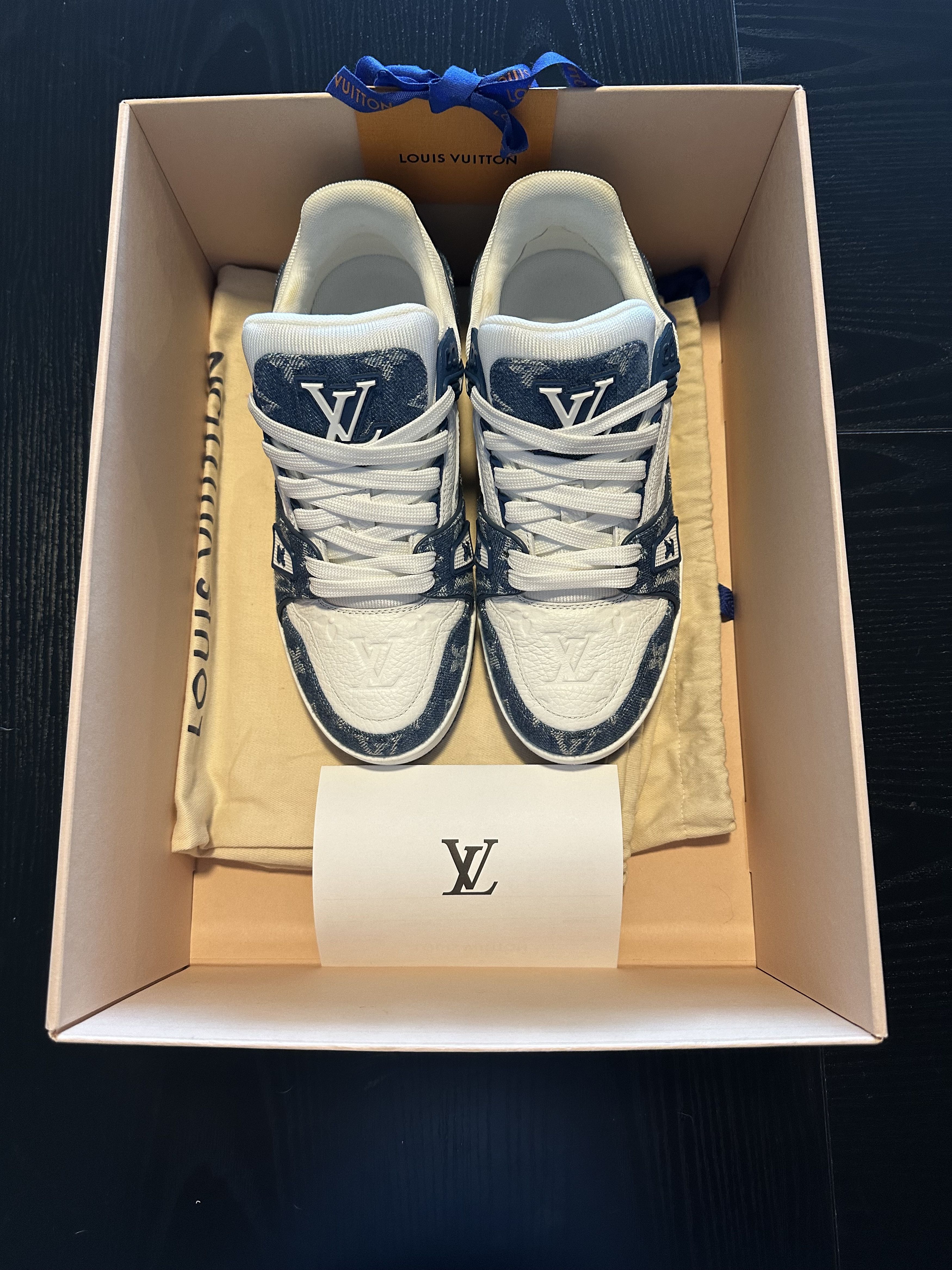 Louis Vuitton LV Blue Trainer Sneaker Size US 7.5 / IT 37.5 - 2 Thumbnail
