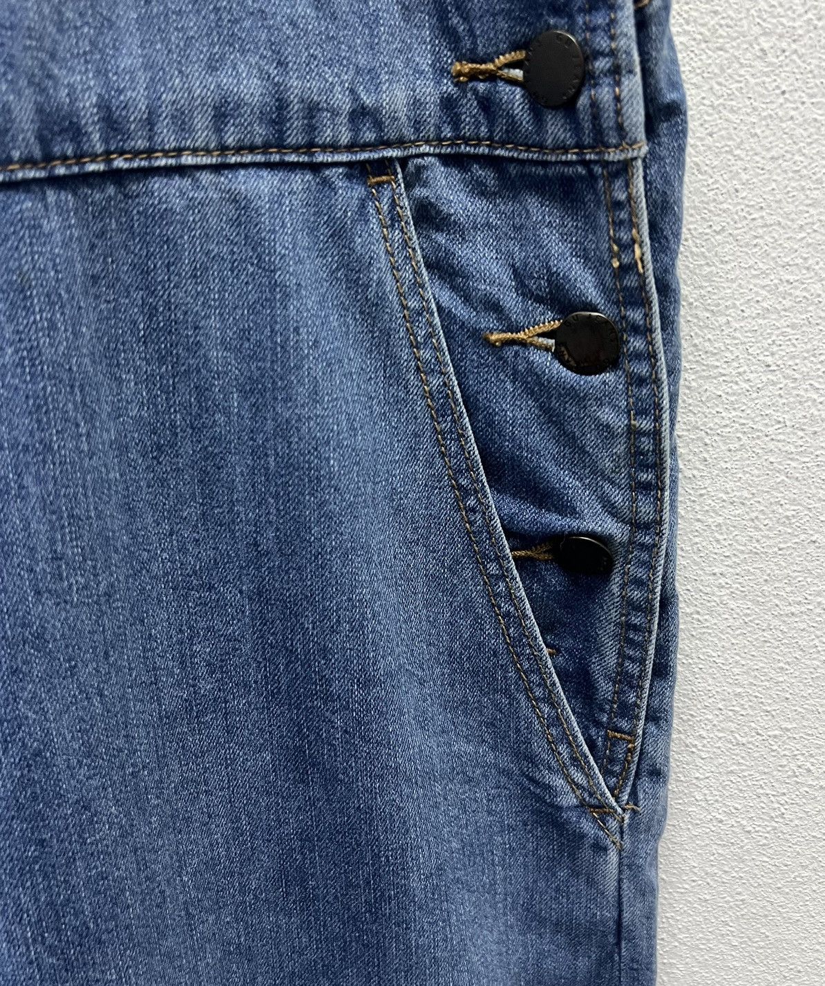 GU × Vintage GU Women's Denim Overalls - Size 3XL Size US 38 / EU 54 - 8 Thumbnail